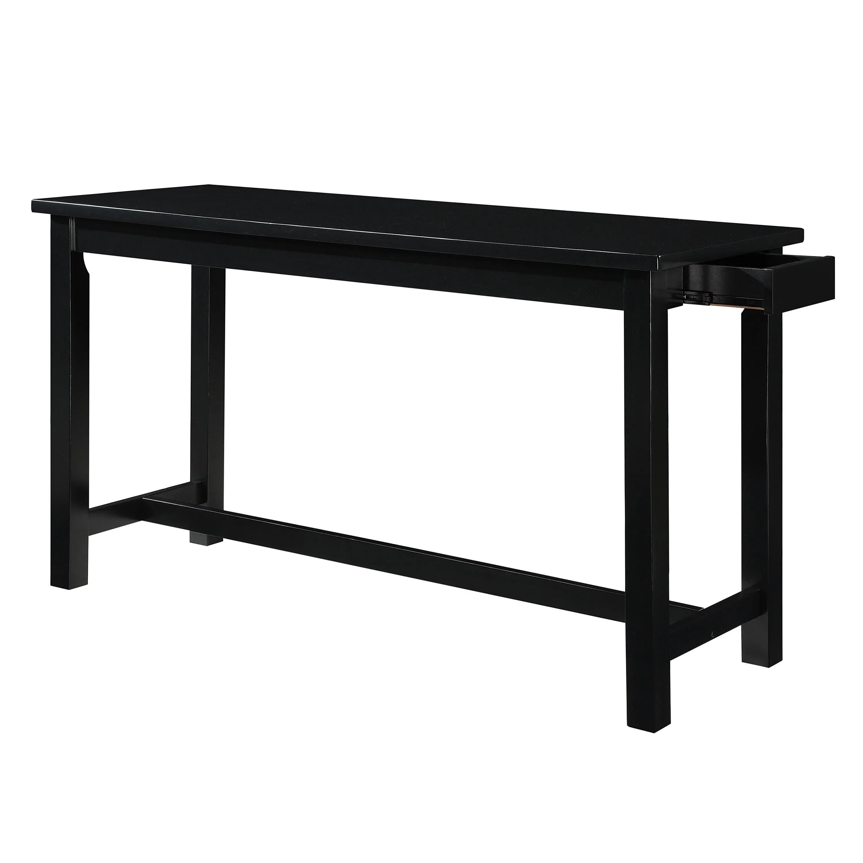 Connected Black 4-Piece Counter Height Set - Image 6