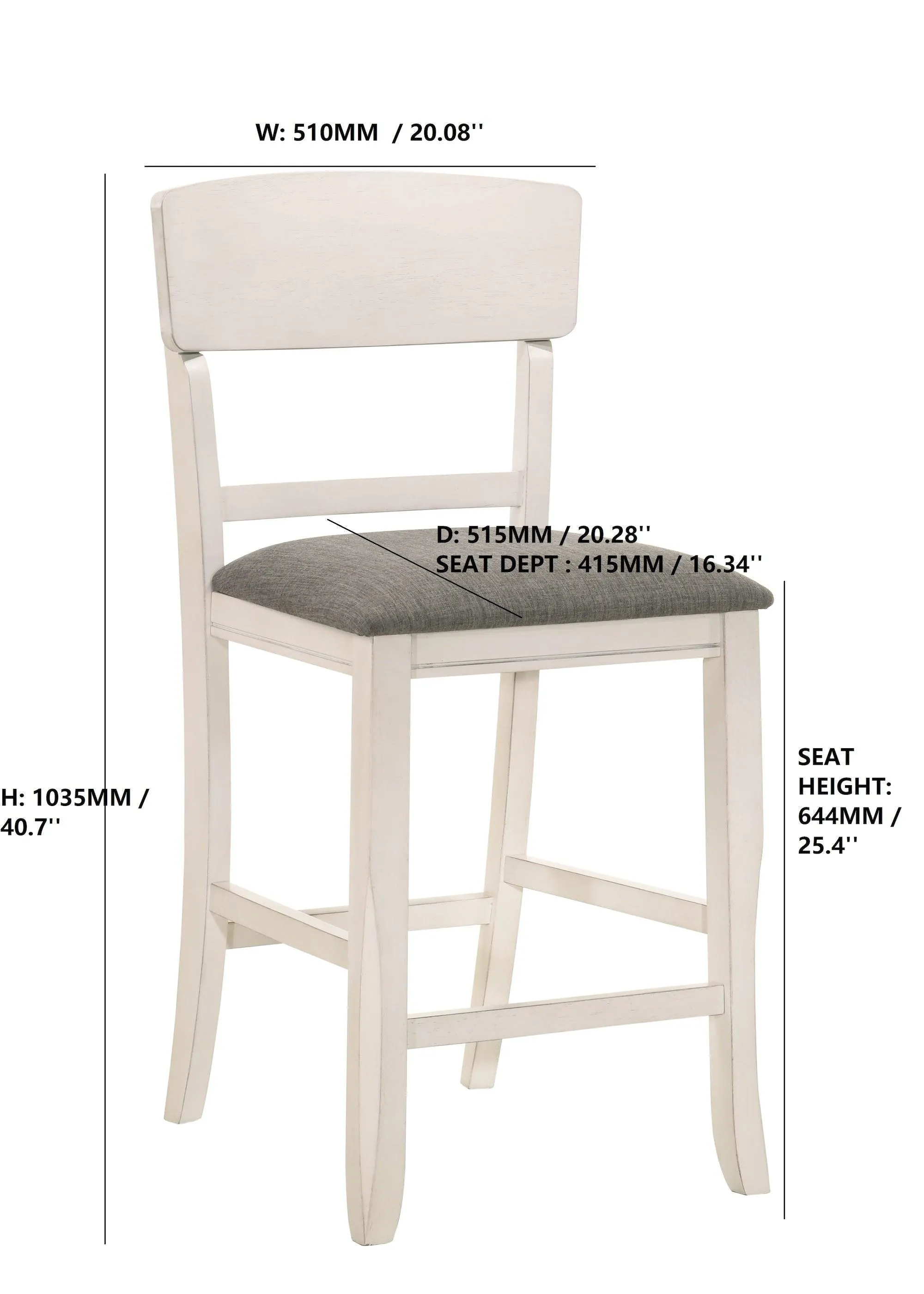 Conner Chalk and Gray Counter Height Dining Set - Image 8