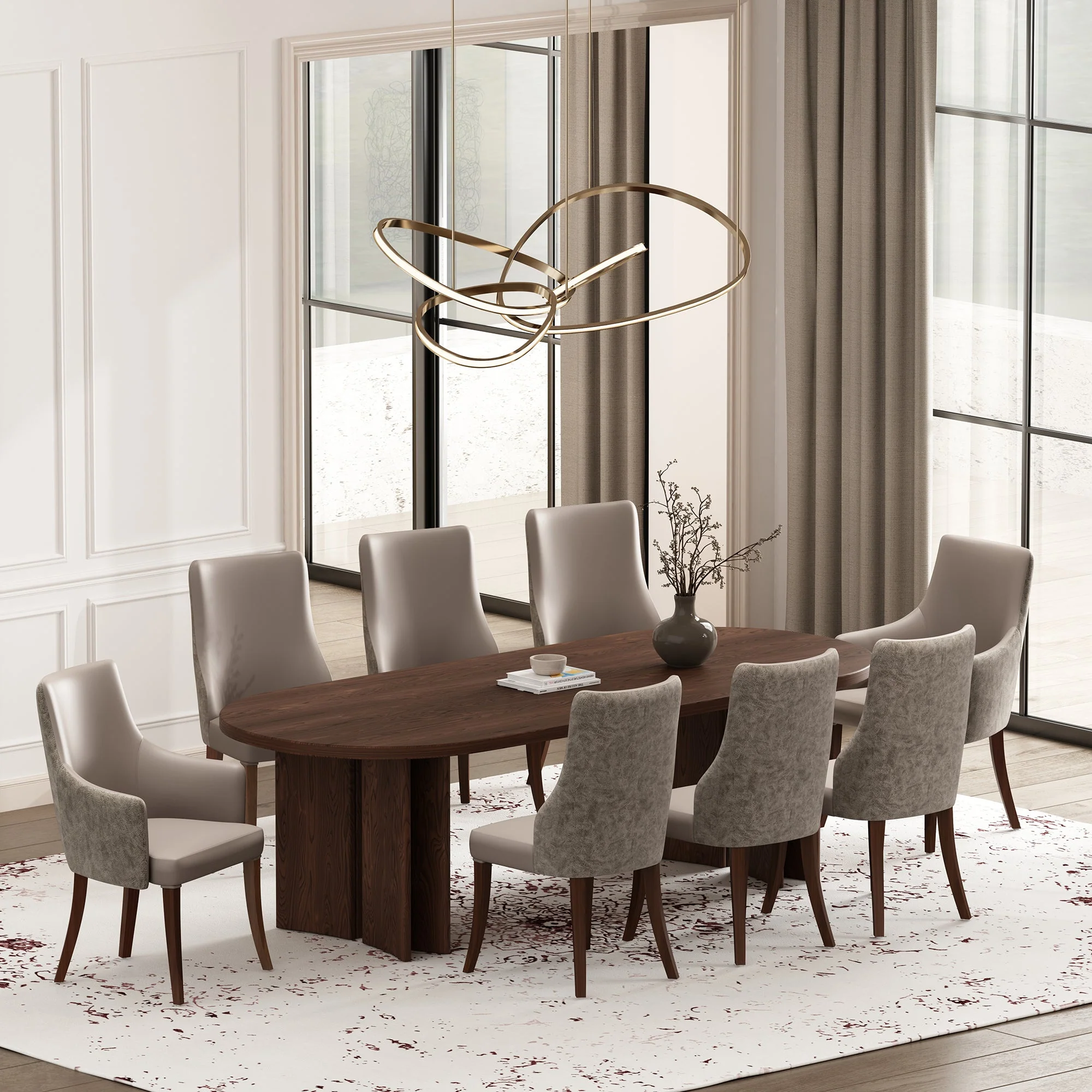 Connie Dining Armchair in Taupe - Image 11