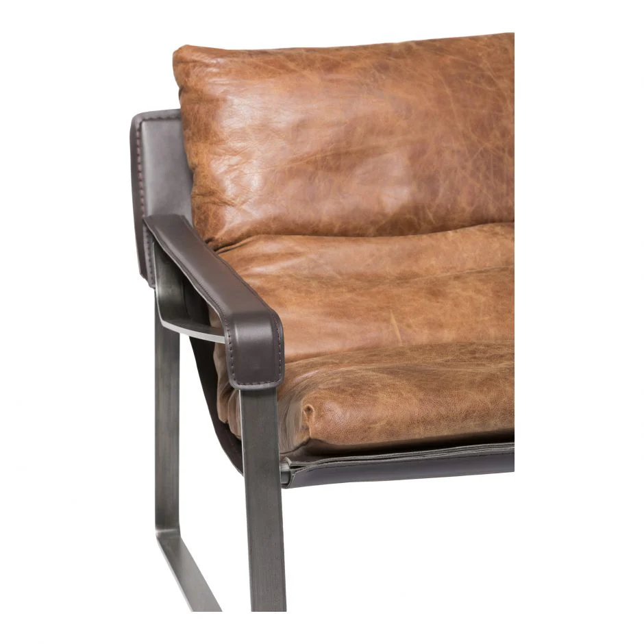 Connor Club Chair Open Road Brown Leather - Image 6