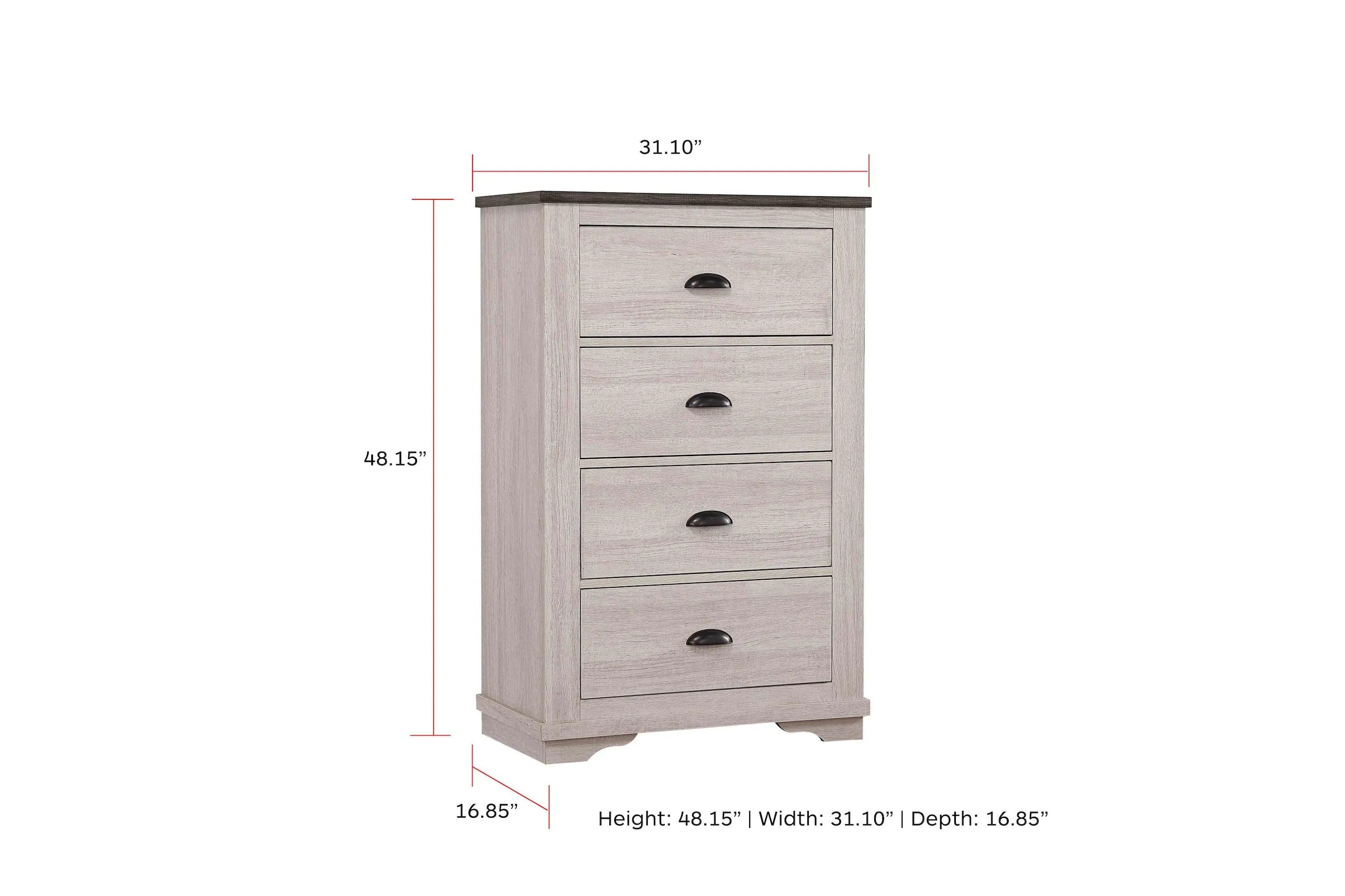 Coralee Chalk and Gray Sleigh Bedroom Set - Image 12