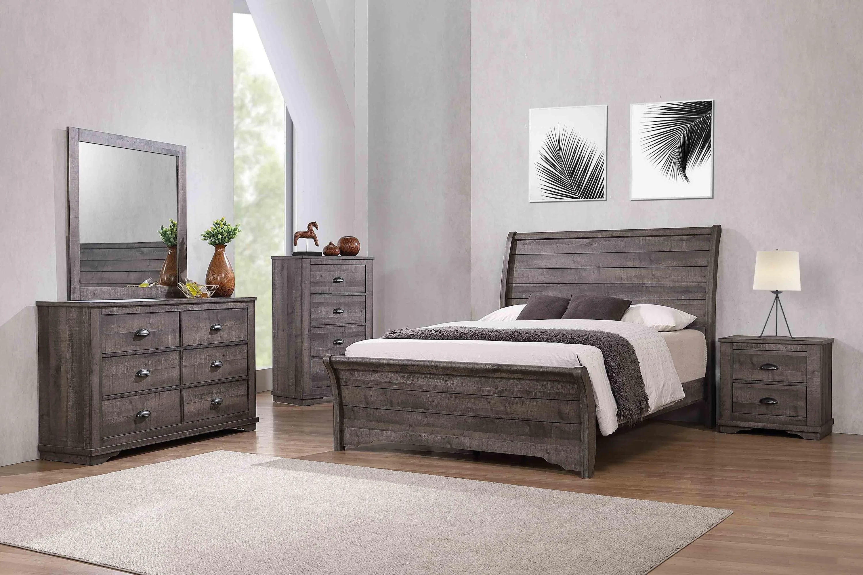 Coralee Gray Nightstand - Image 2