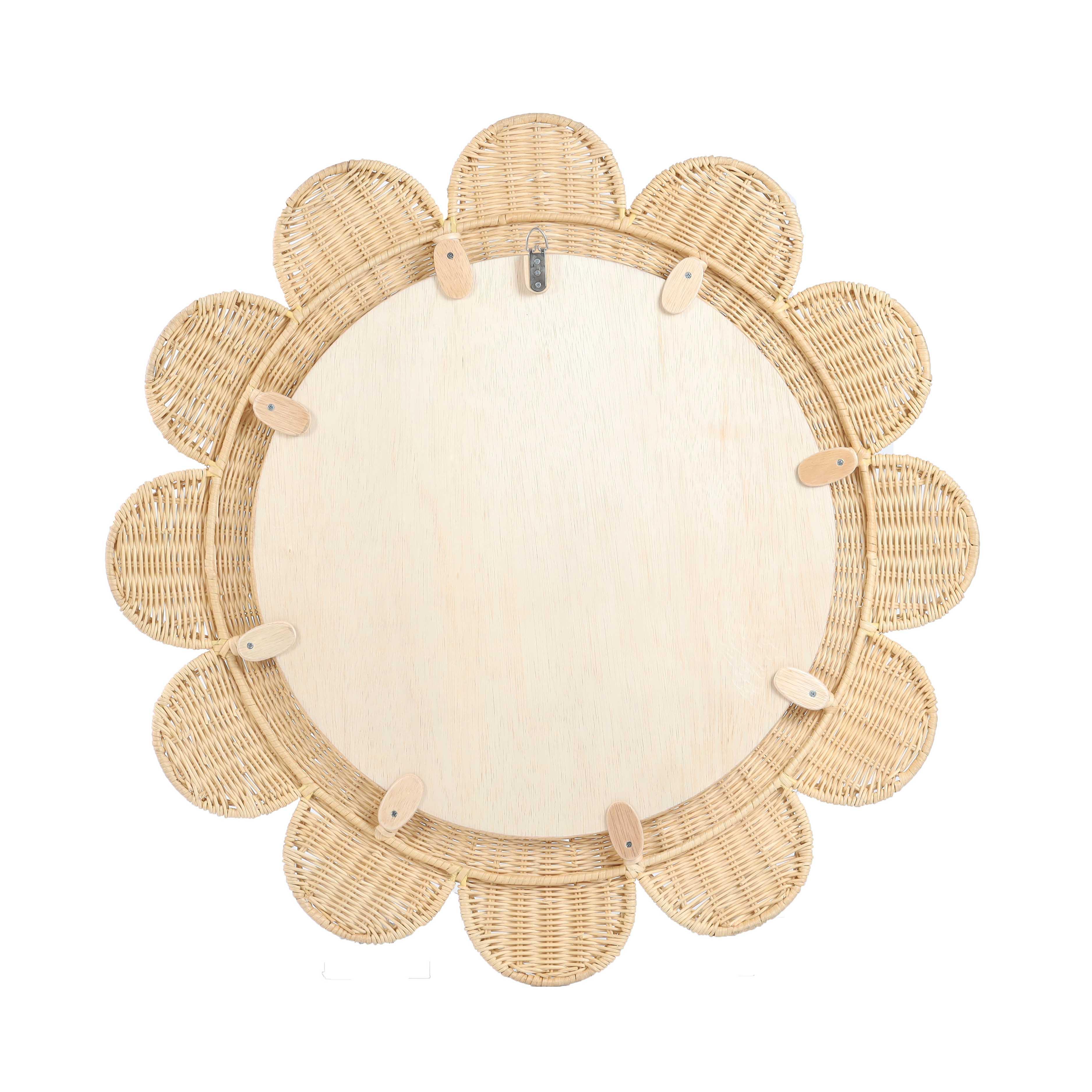 Coralie Rattan Round Mirror - Image 6