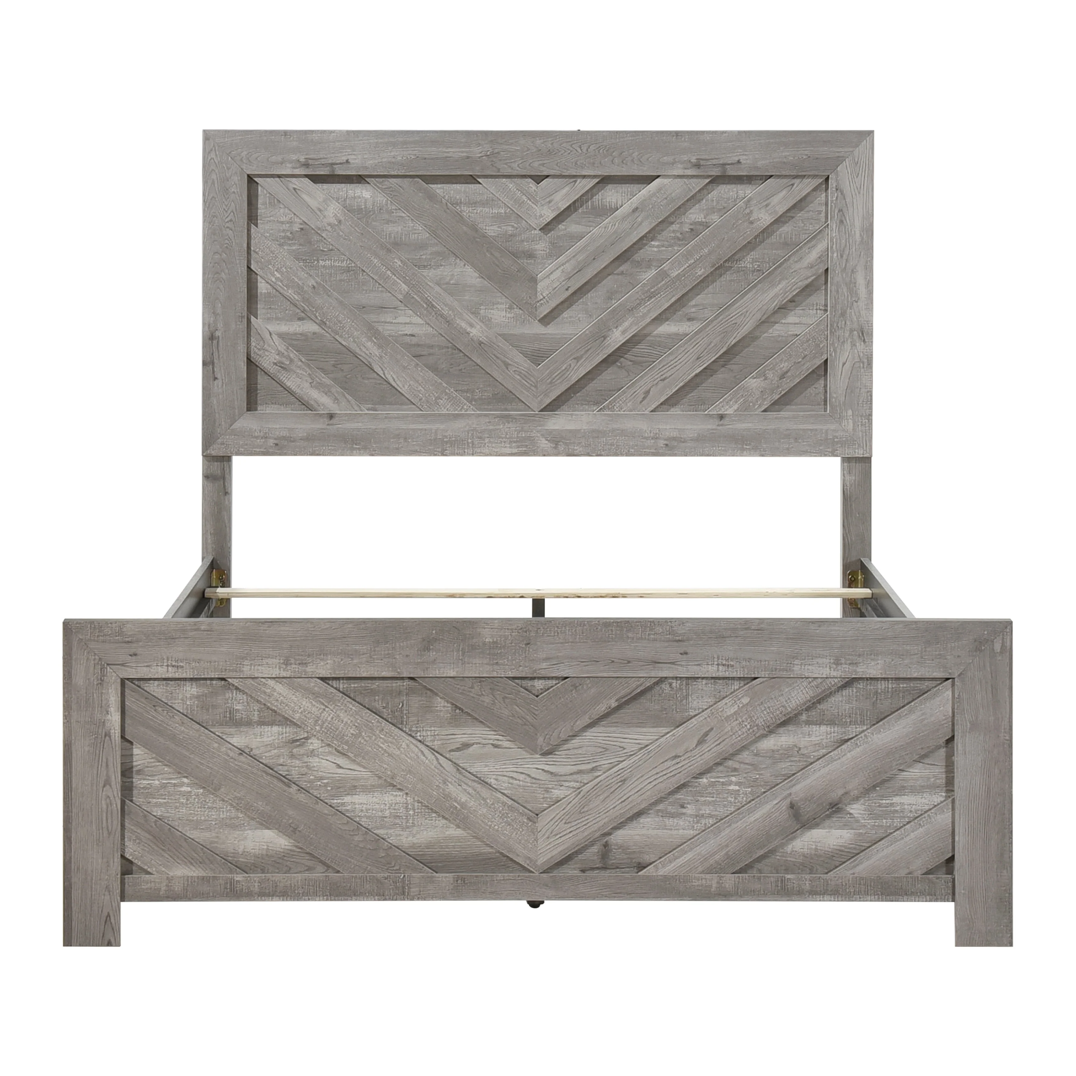 Corbin Gray Crossbuck Eastern King Panel Bed - Image 2