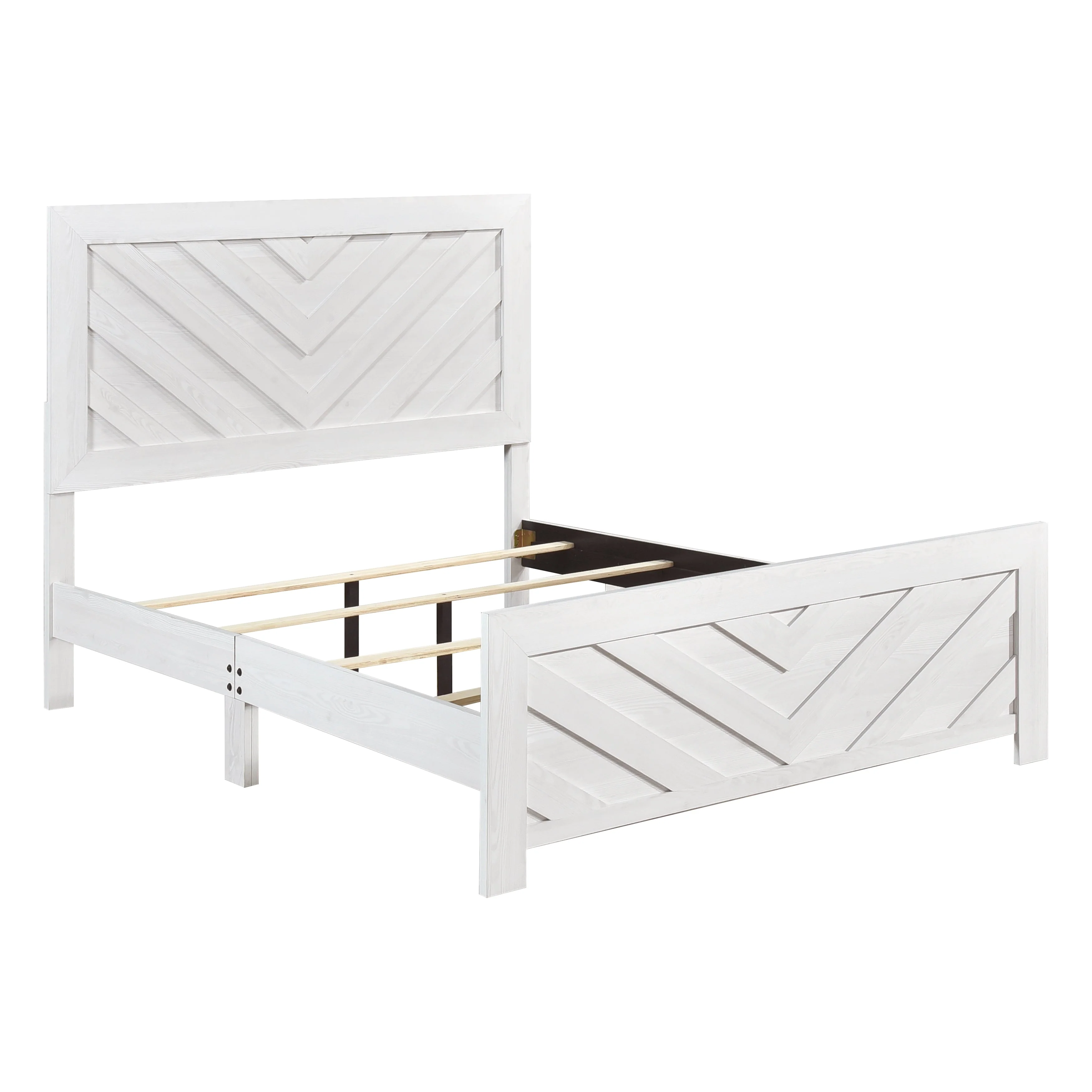 Corbin White Crossbuck California King Bed - Image 4