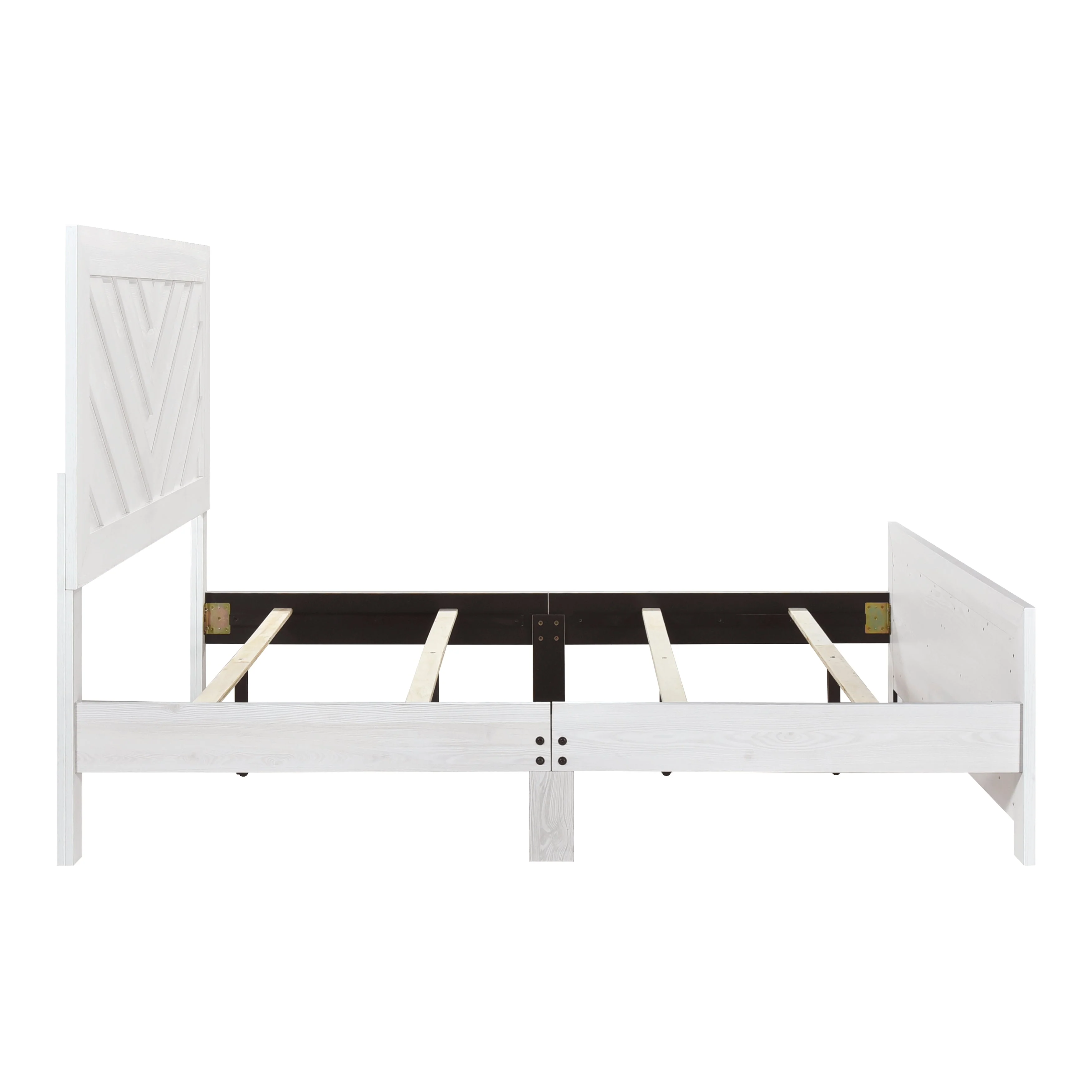 Corbin White Crossbuck Queen Panel Bed - Image 14