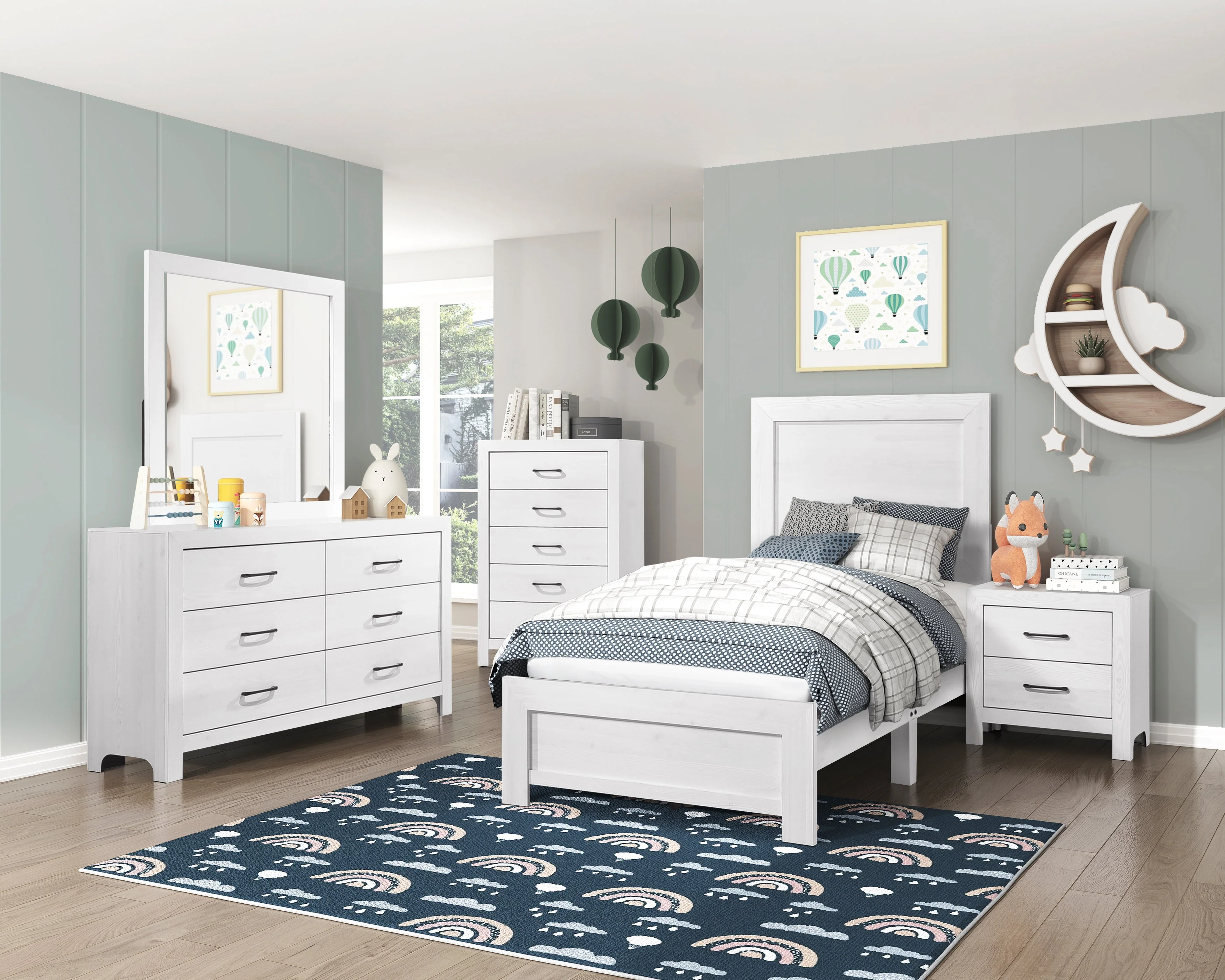 Corbin White Mirror (Mirror Only) - Image 3