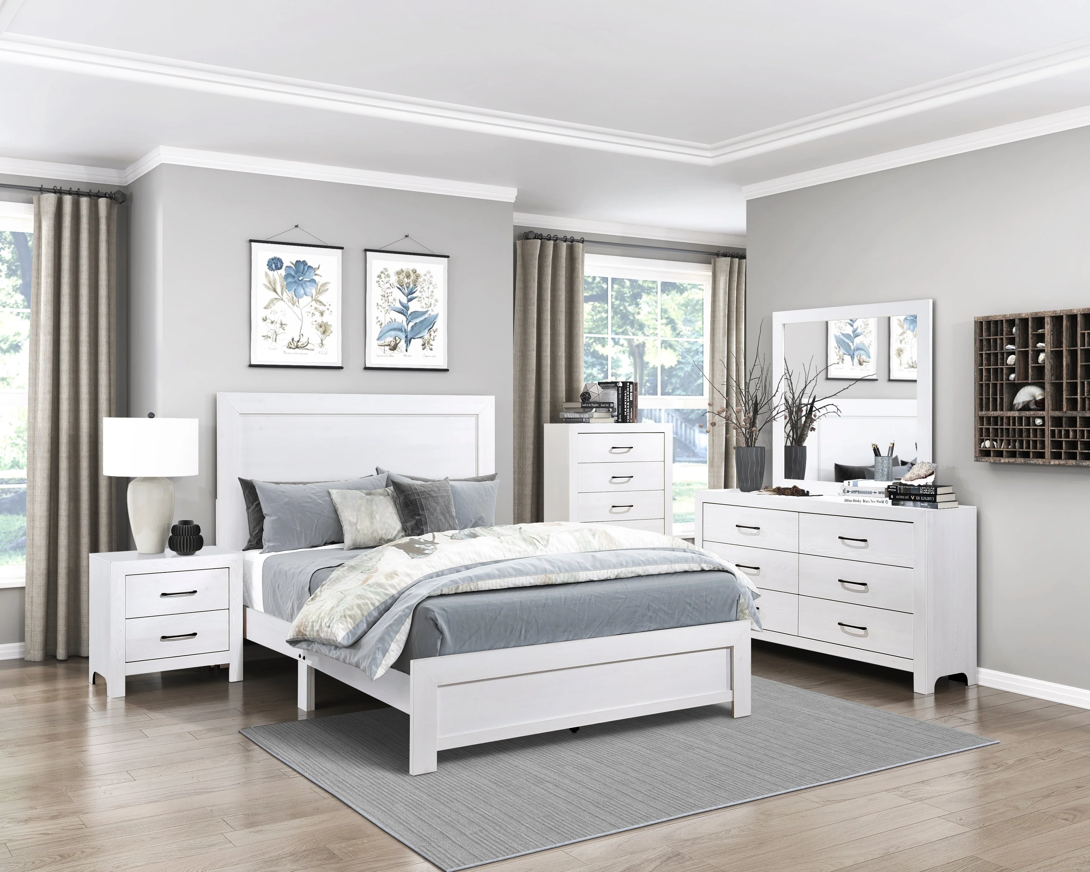 Corbin White Writing Desk - Image 9