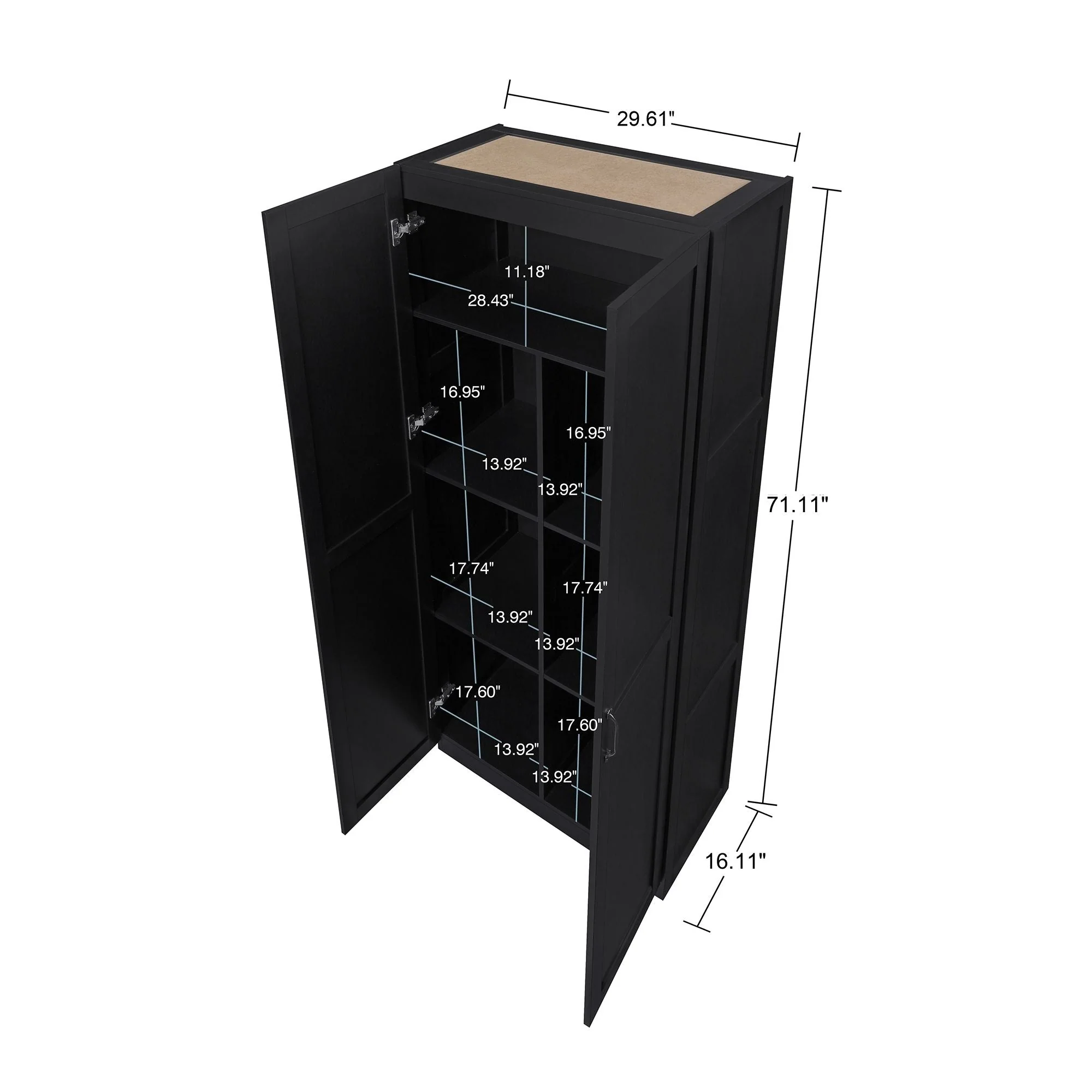 Cornelia Storage Closet 1.0 in Black - Image 3