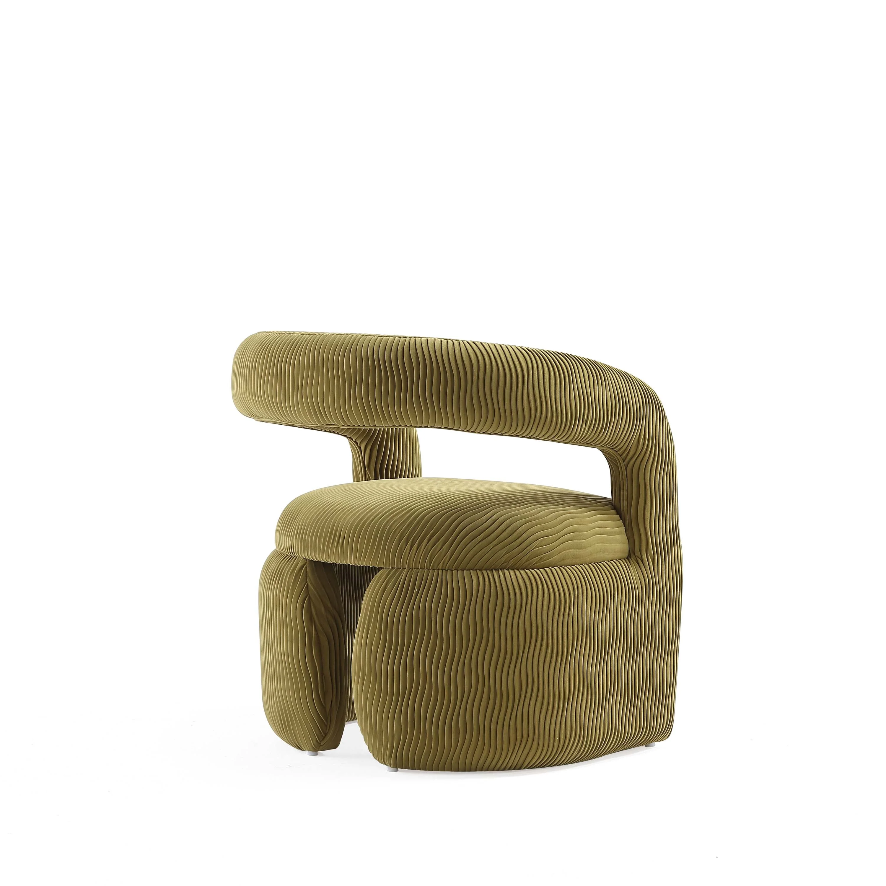 Corvette Dining Chair in Olive Green - Image 8