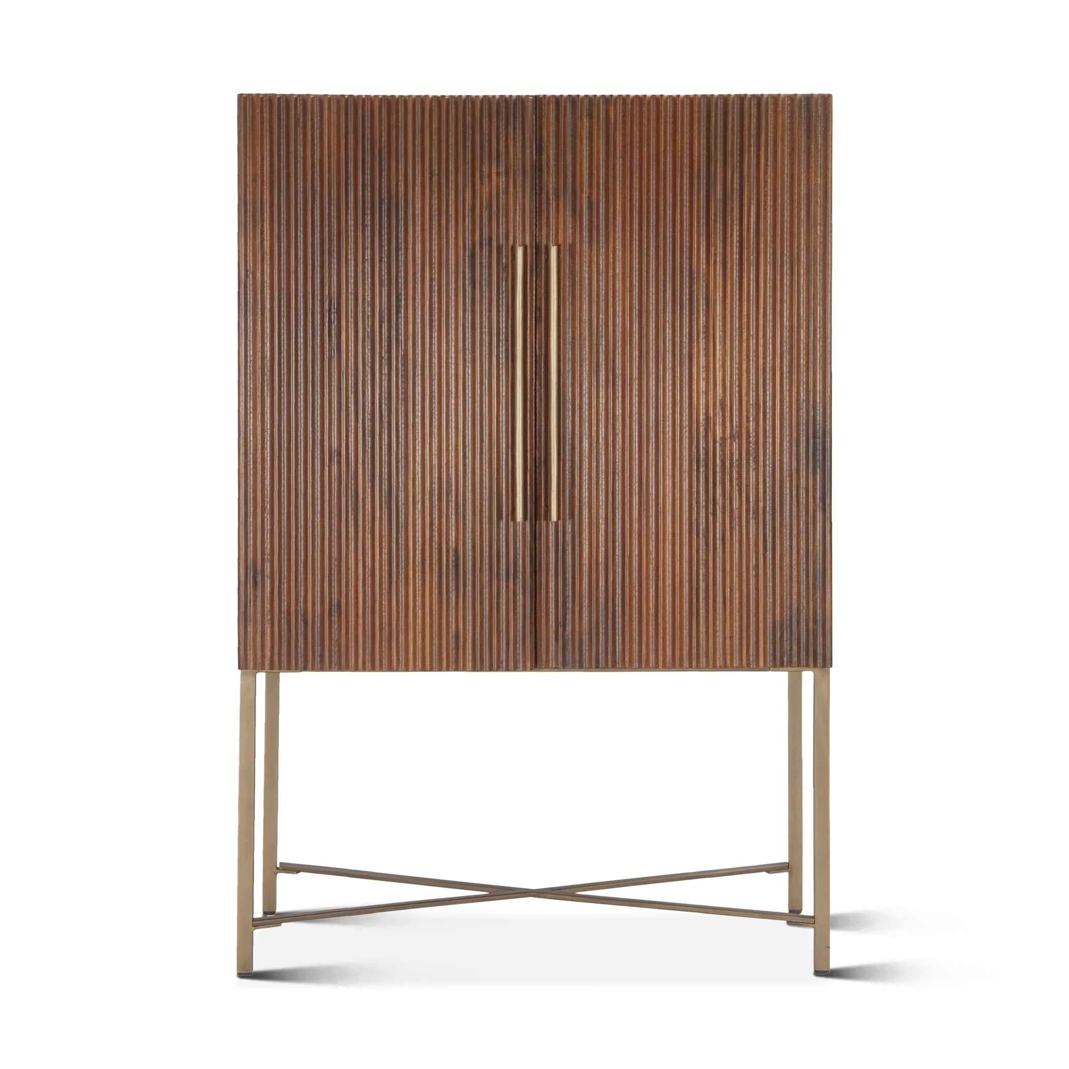 Cosmopolitan 39" Bar Cabinet in Honey Brown - Image 10