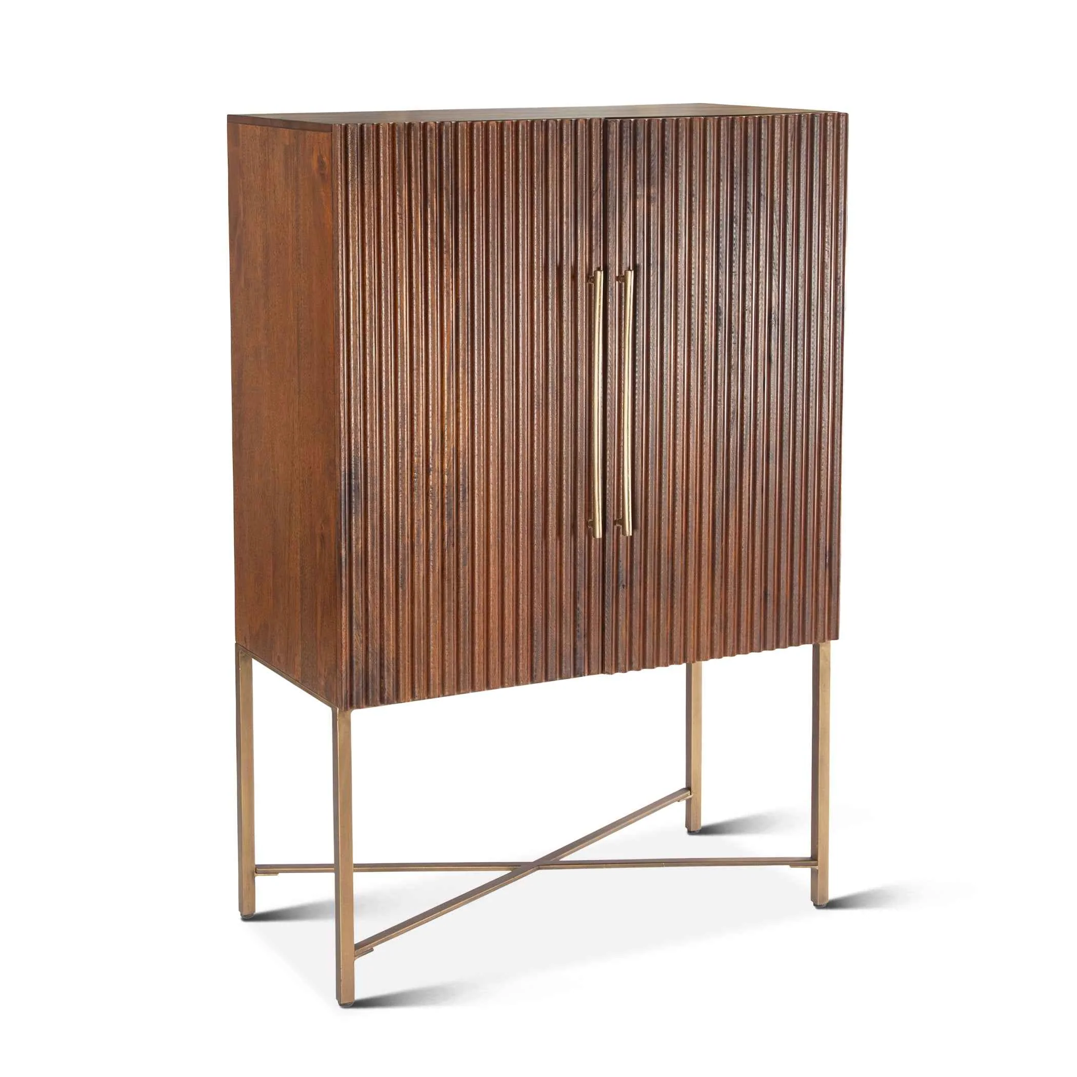 Cosmopolitan 39" Bar Cabinet in Honey Brown - Image 12