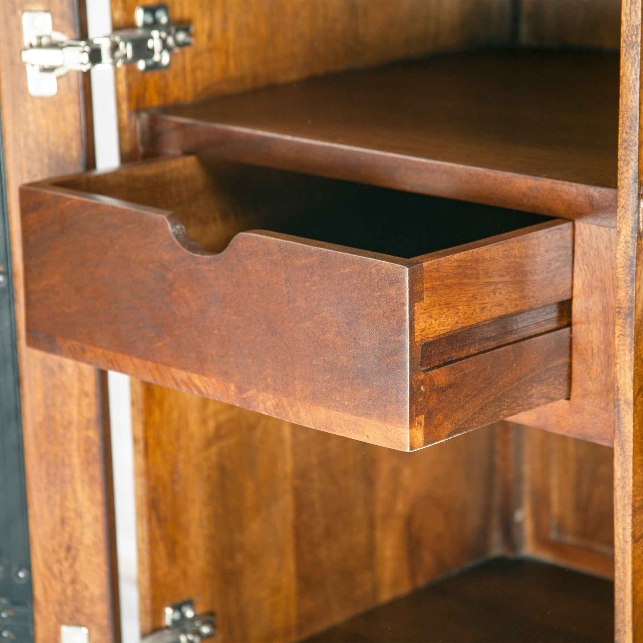 Cosmopolitan 39" Bar Cabinet in Honey Brown - Image 6