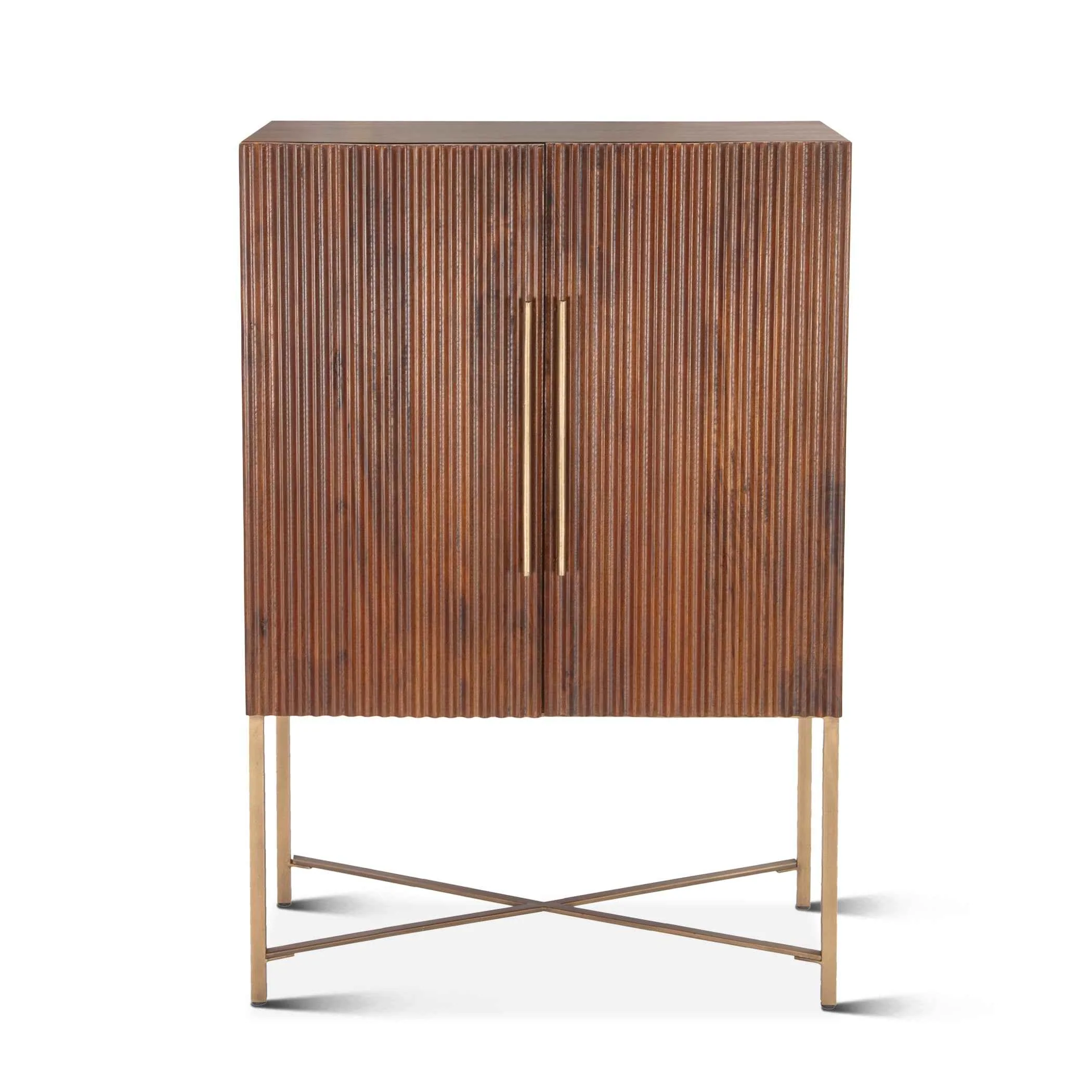Cosmopolitan 39" Bar Cabinet in Honey Brown - Image 7
