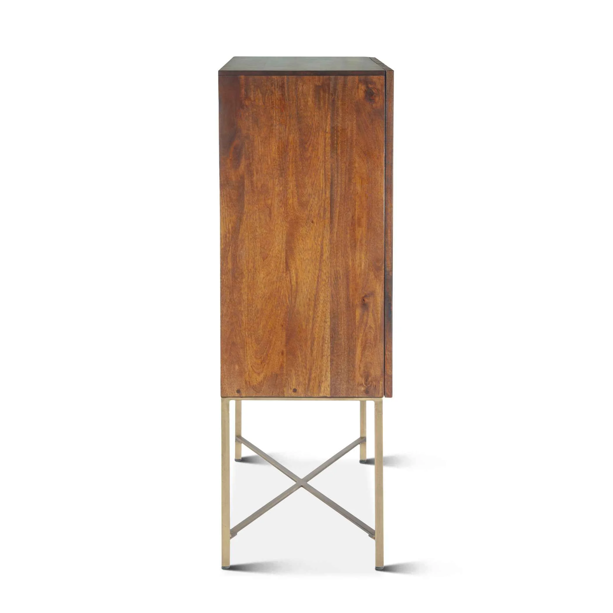 Cosmopolitan 39" Bar Cabinet in Honey Brown - Image 8