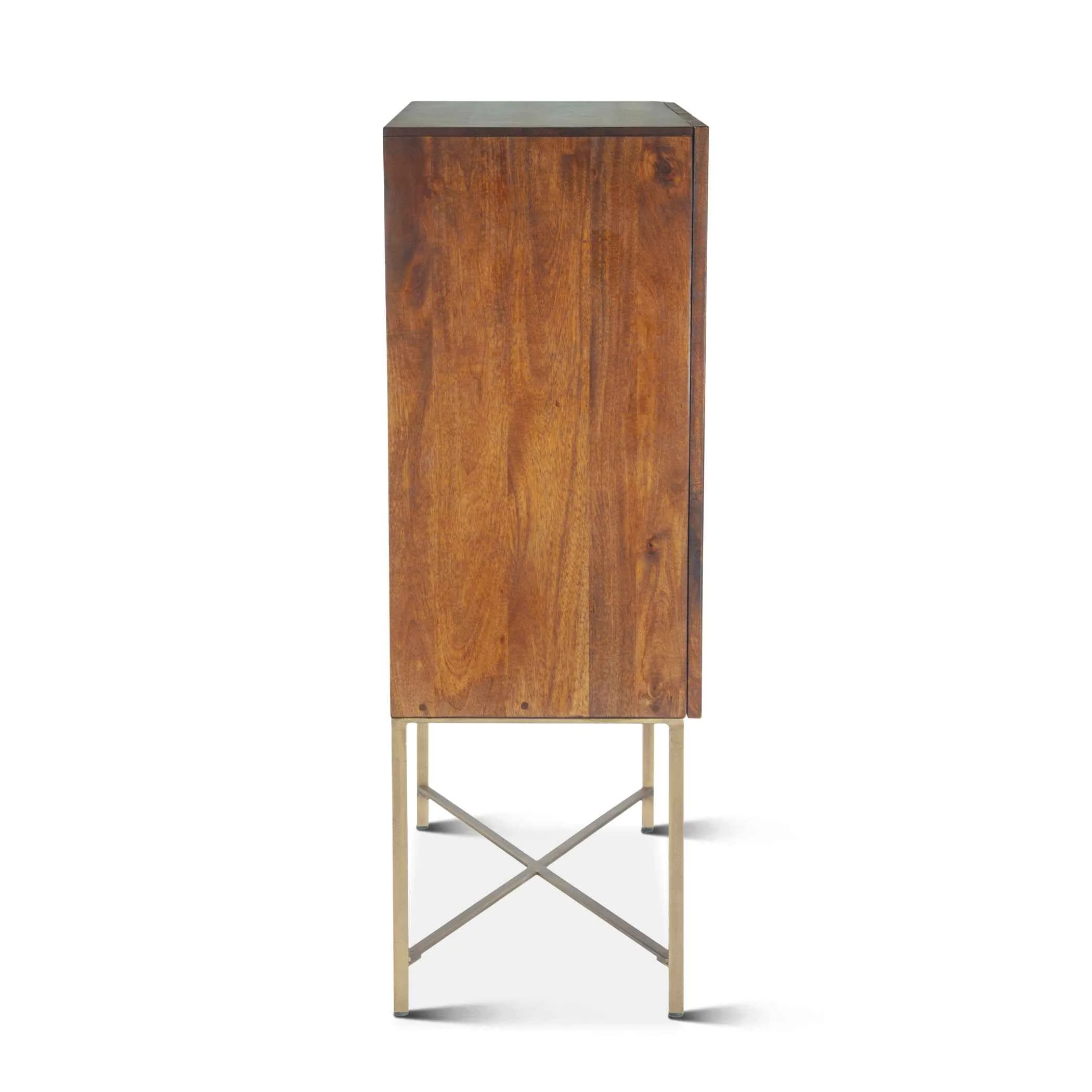 Cosmopolitan 39" Bar Cabinet in Honey Brown - Image 9