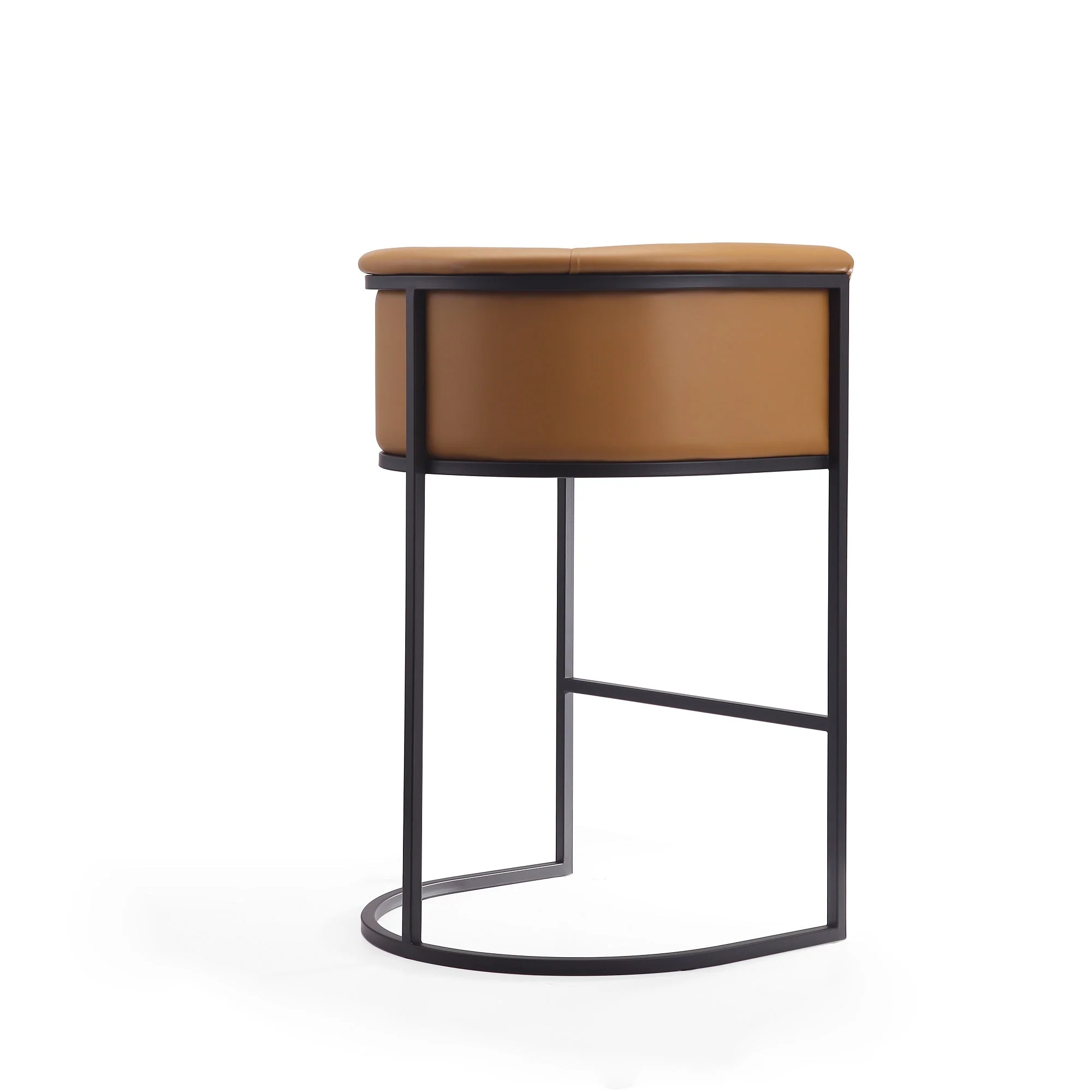 Cosmopolitan Barstool in Camel and Black - Image 6