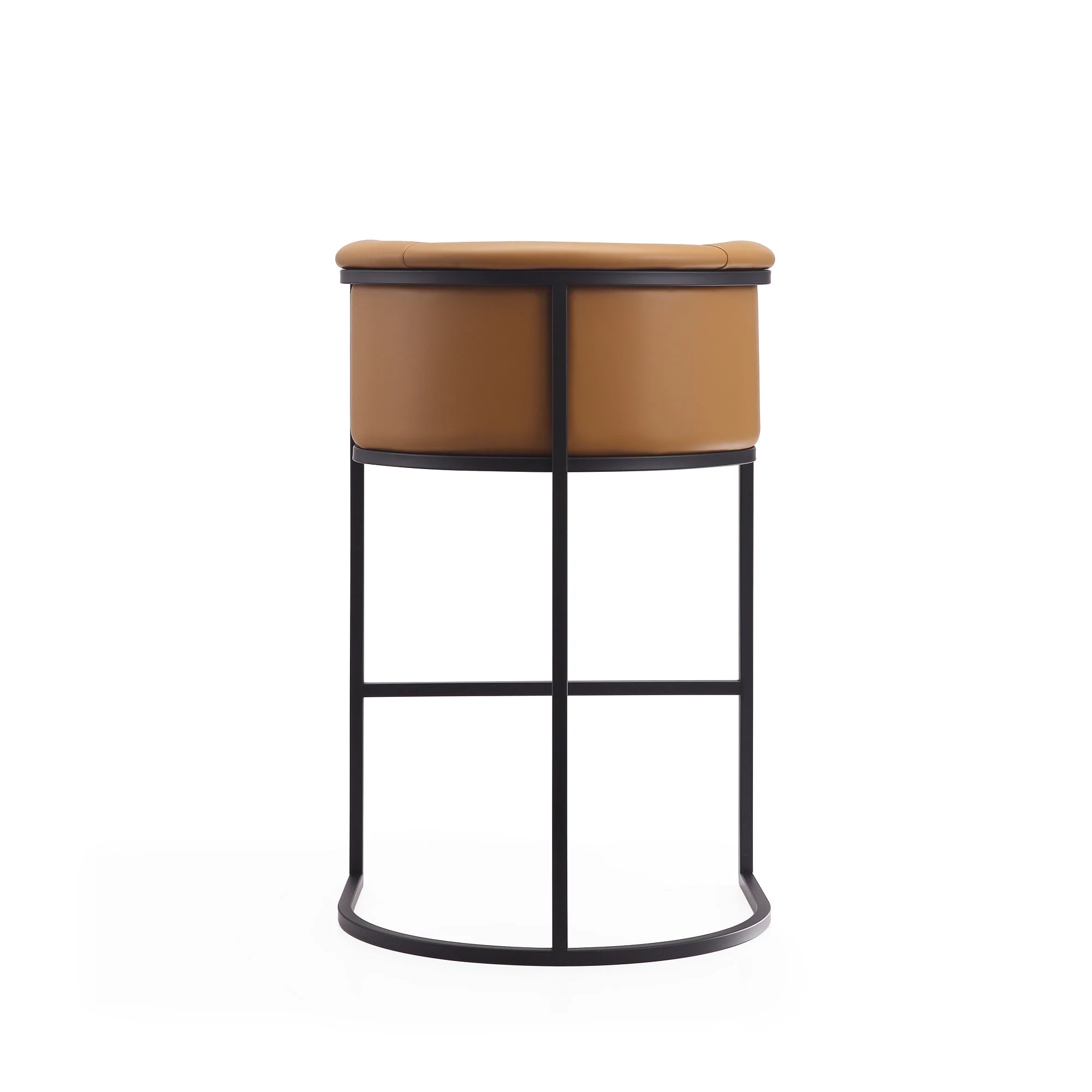 Cosmopolitan Barstool in Camel and Black - Image 7