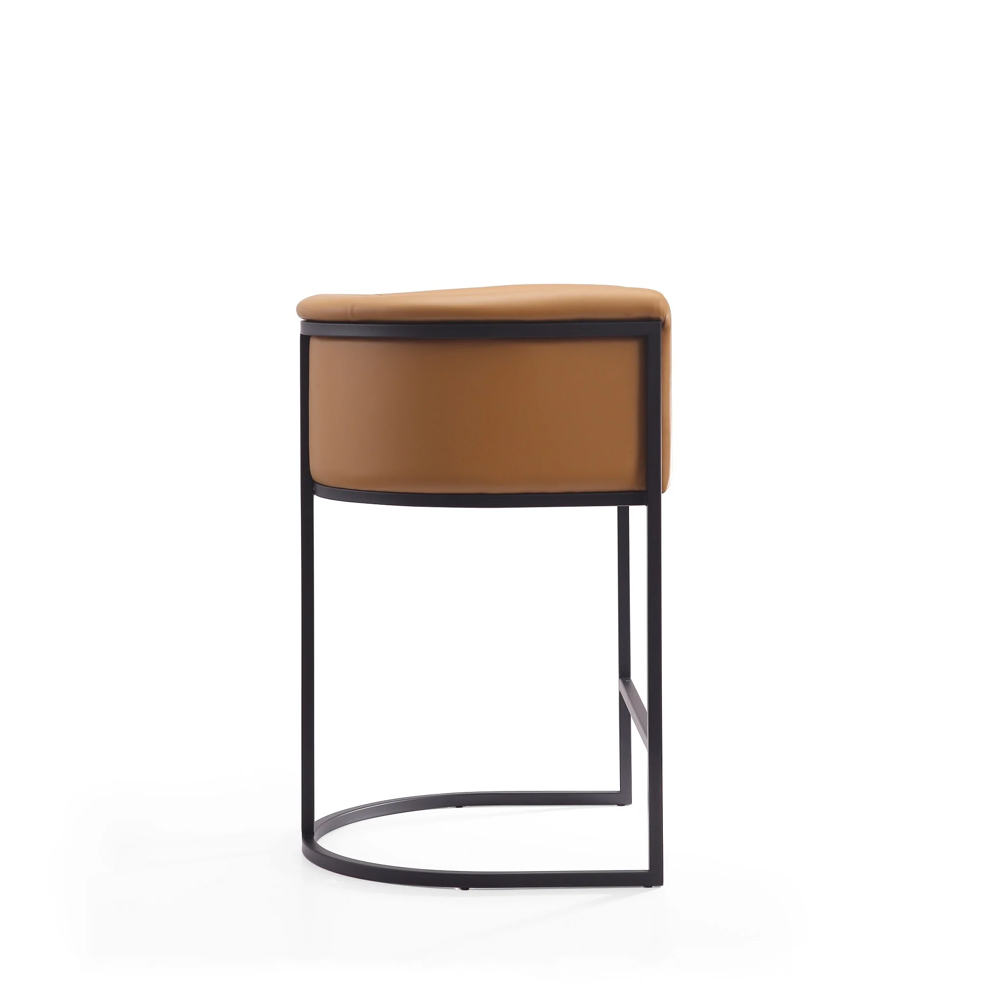 Cosmopolitan Counter Stool in Camel and Black (set of 3) - Image 6