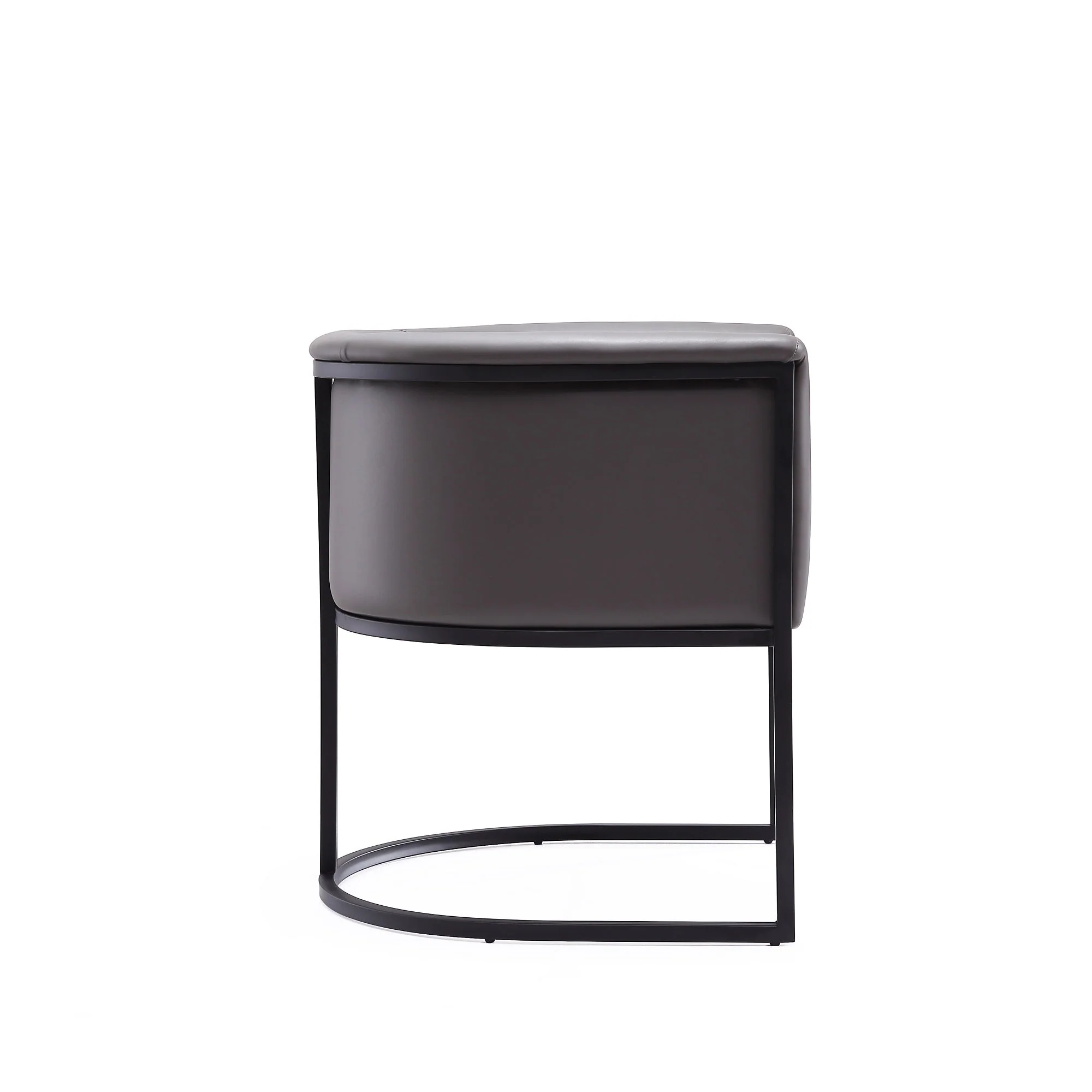 Cosmopolitan Dining Chair in Pebble and Black (set of 2) - Image 6