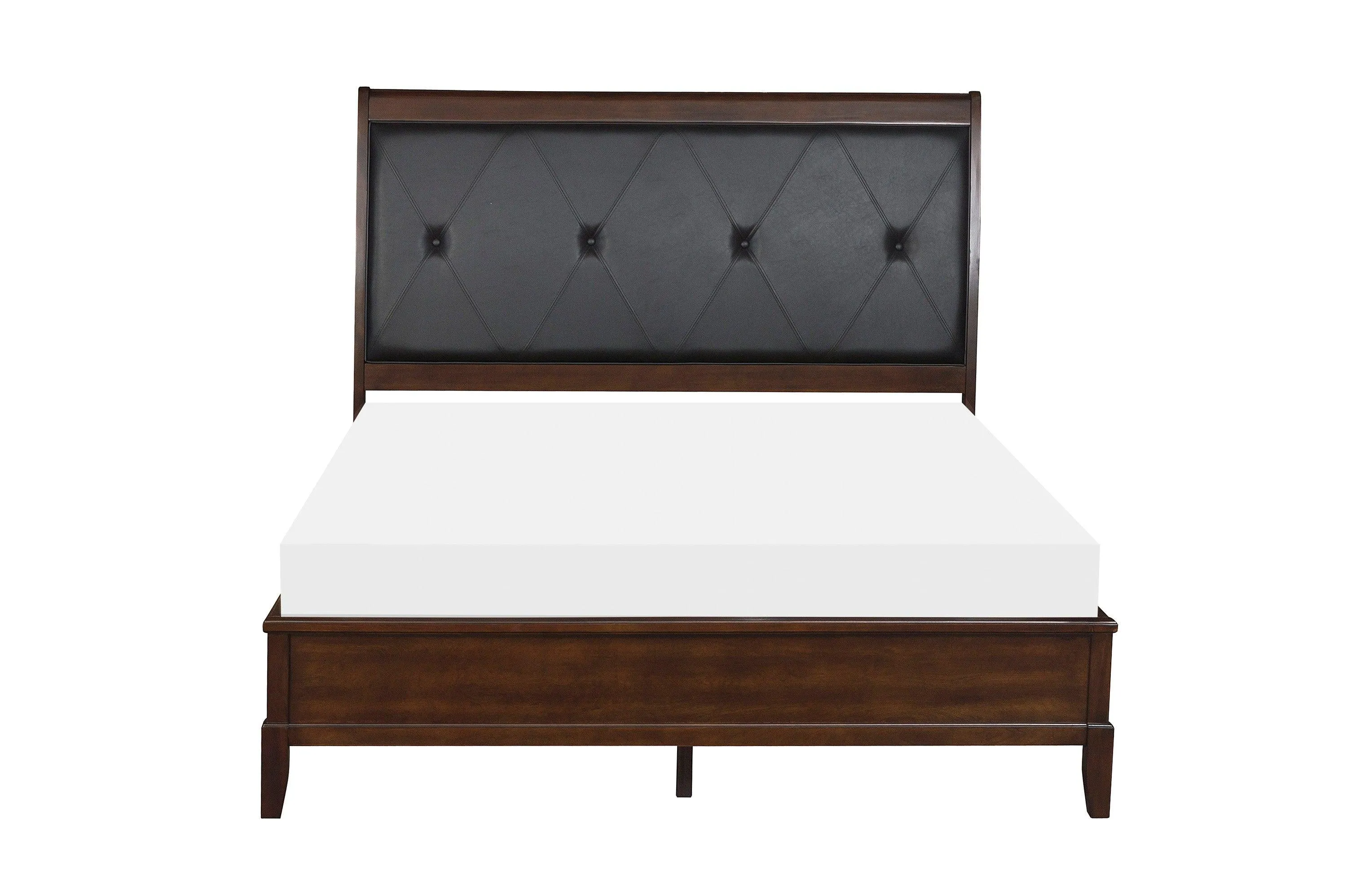 Cotterill Cherry King Upholstered Panel Bed - Image 4