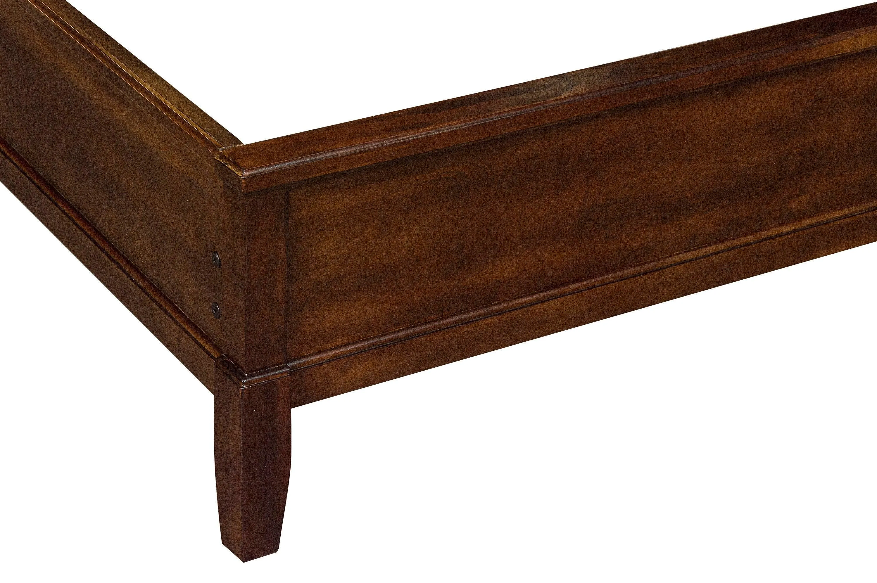 Cotterill Cherry Queen Upholstered Panel Bed - Image 5