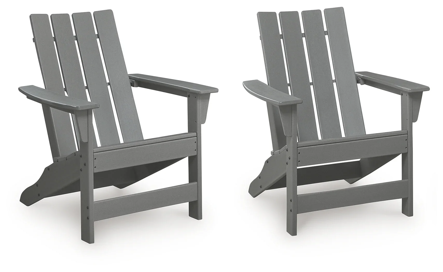 Cove Beach Gray Adirondack Chair, Set of 2 - Image 2