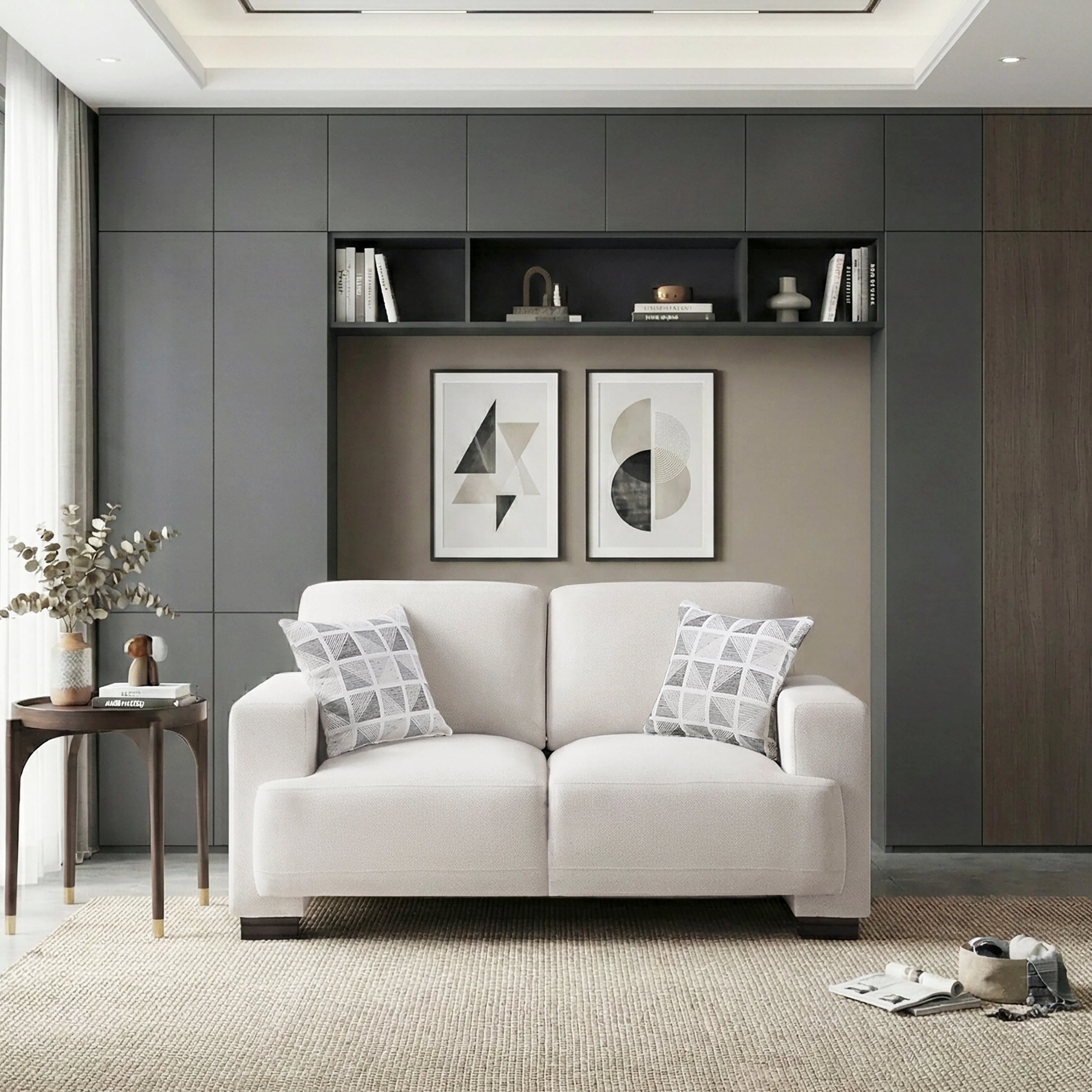 Cove Beige Loveseat - Image 13
