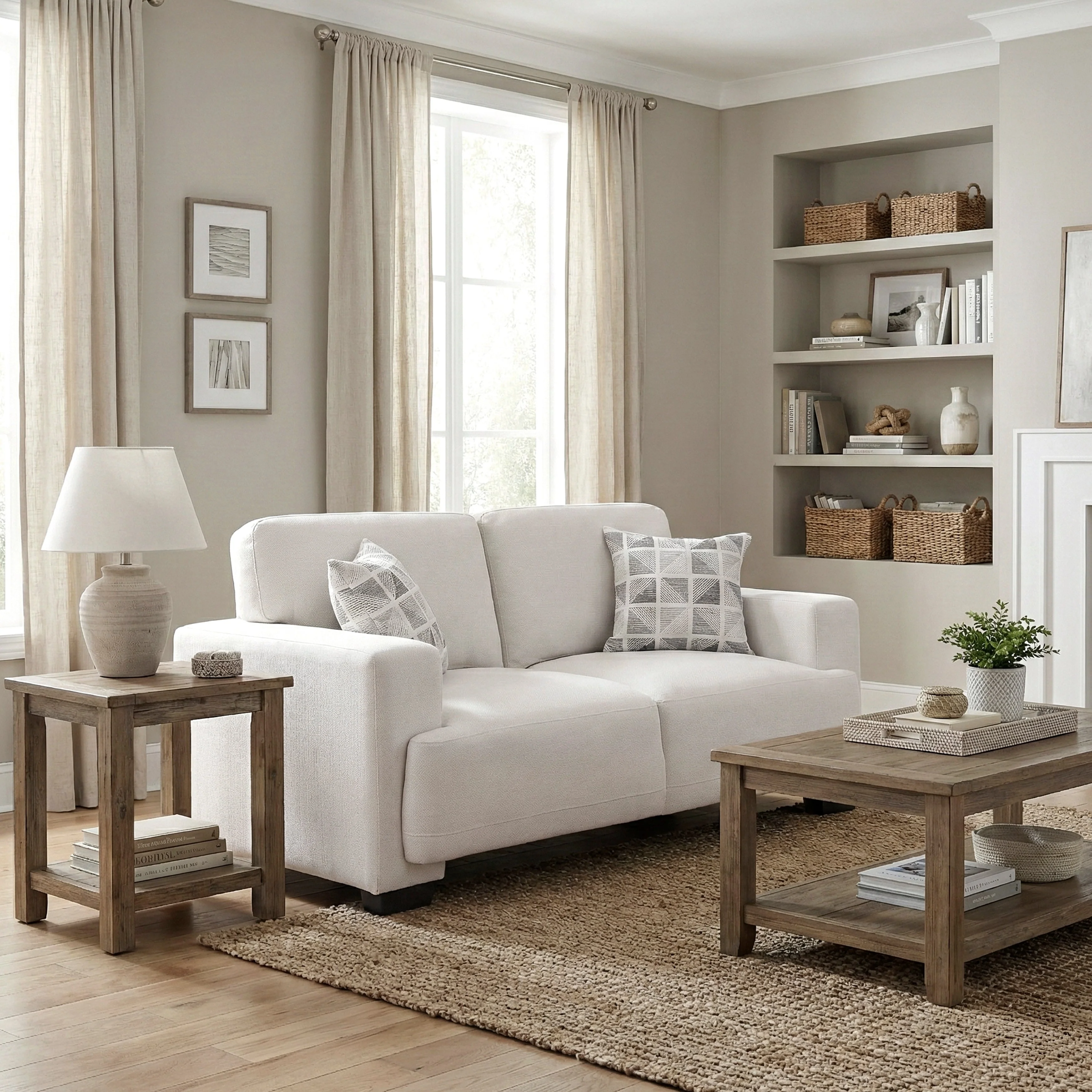 Cove Beige Loveseat - Image 15