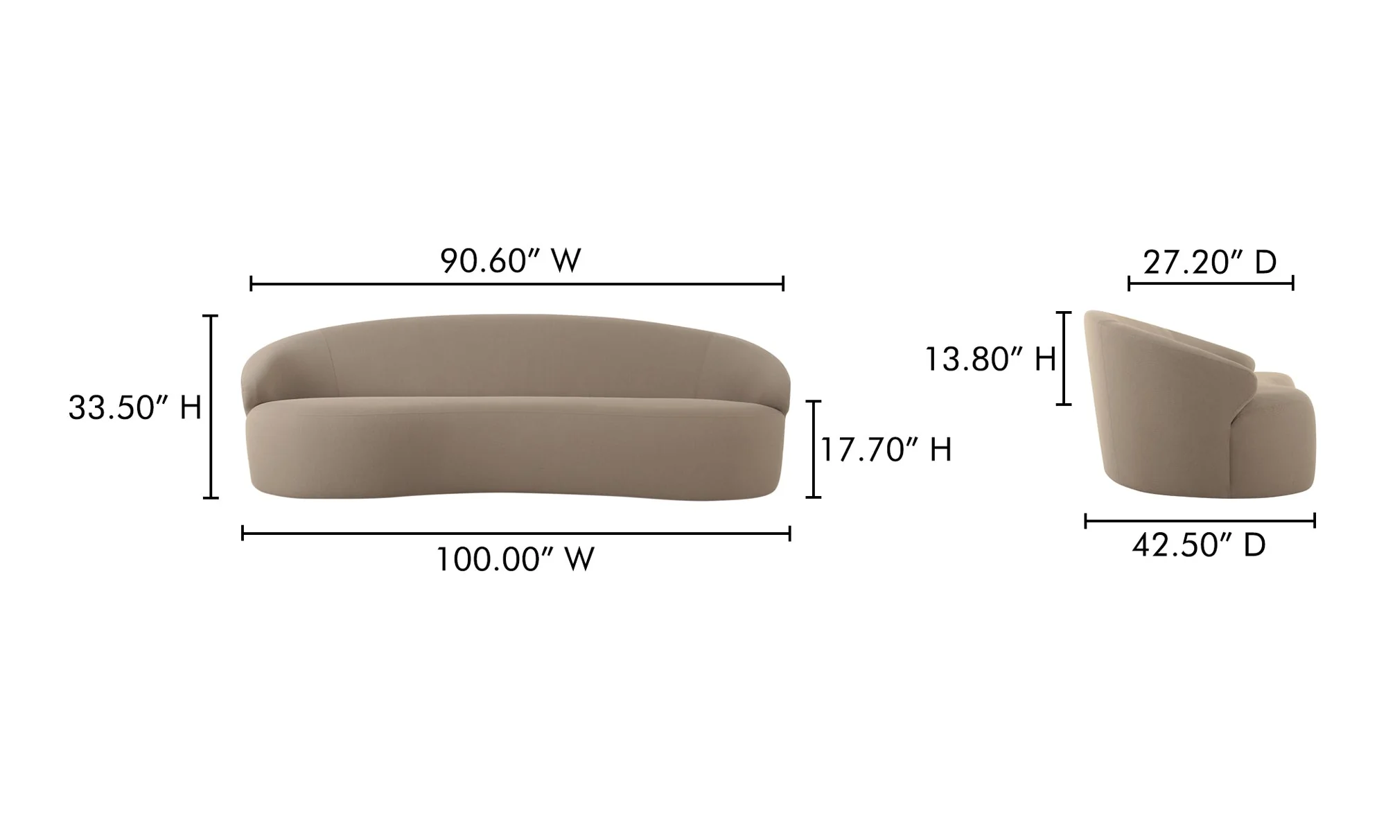 Cove Outdoor Sofa Taupe - Image 10