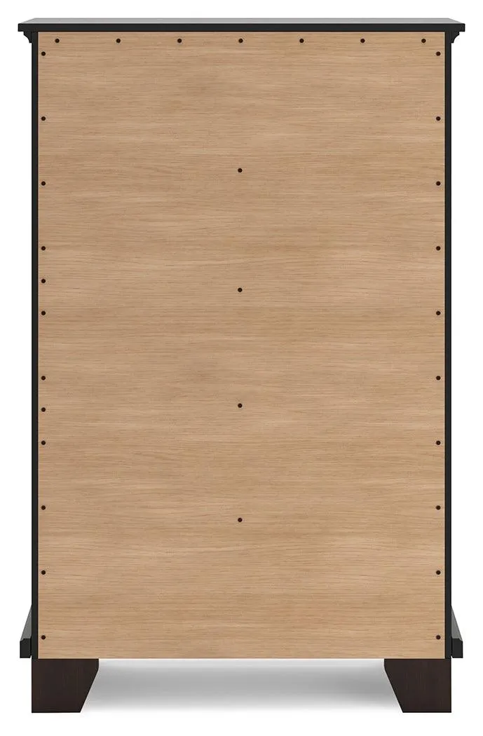 Covetown Dark Brown Chest of Drawers - Image 5