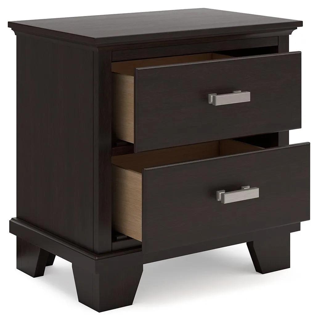 Covetown Dark Brown Nightstand - Image 3