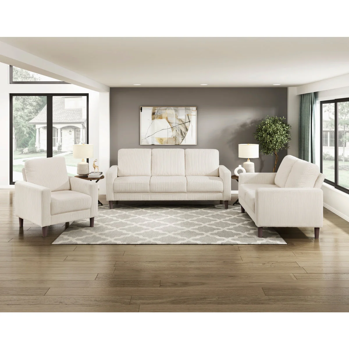Crandall Beige Sofa - Image 6