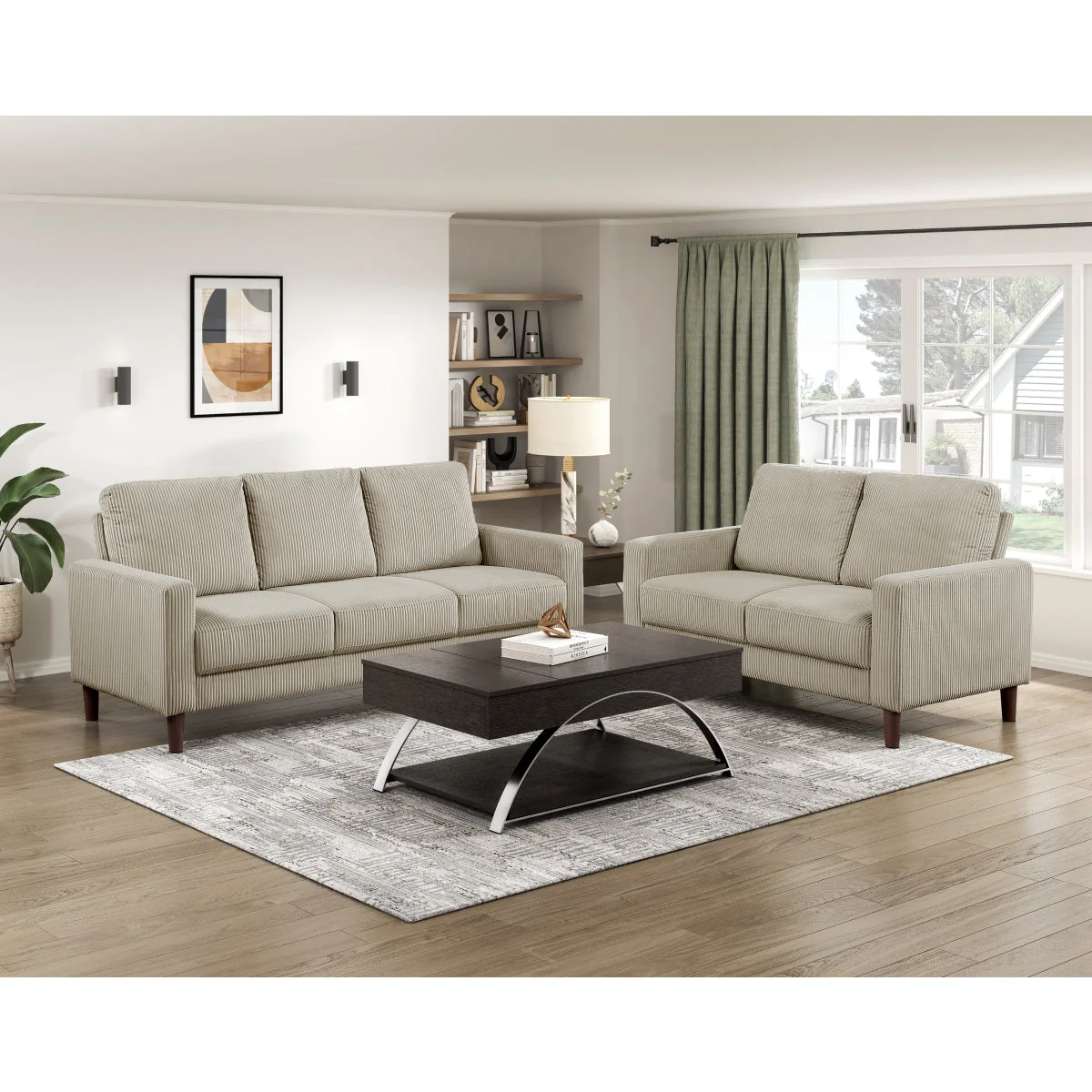 Crandall Taupe Sofa - Image 3