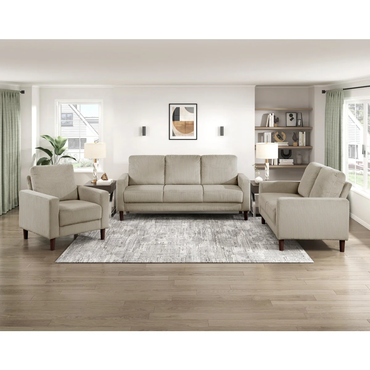 Crandall Taupe Sofa - Image 7