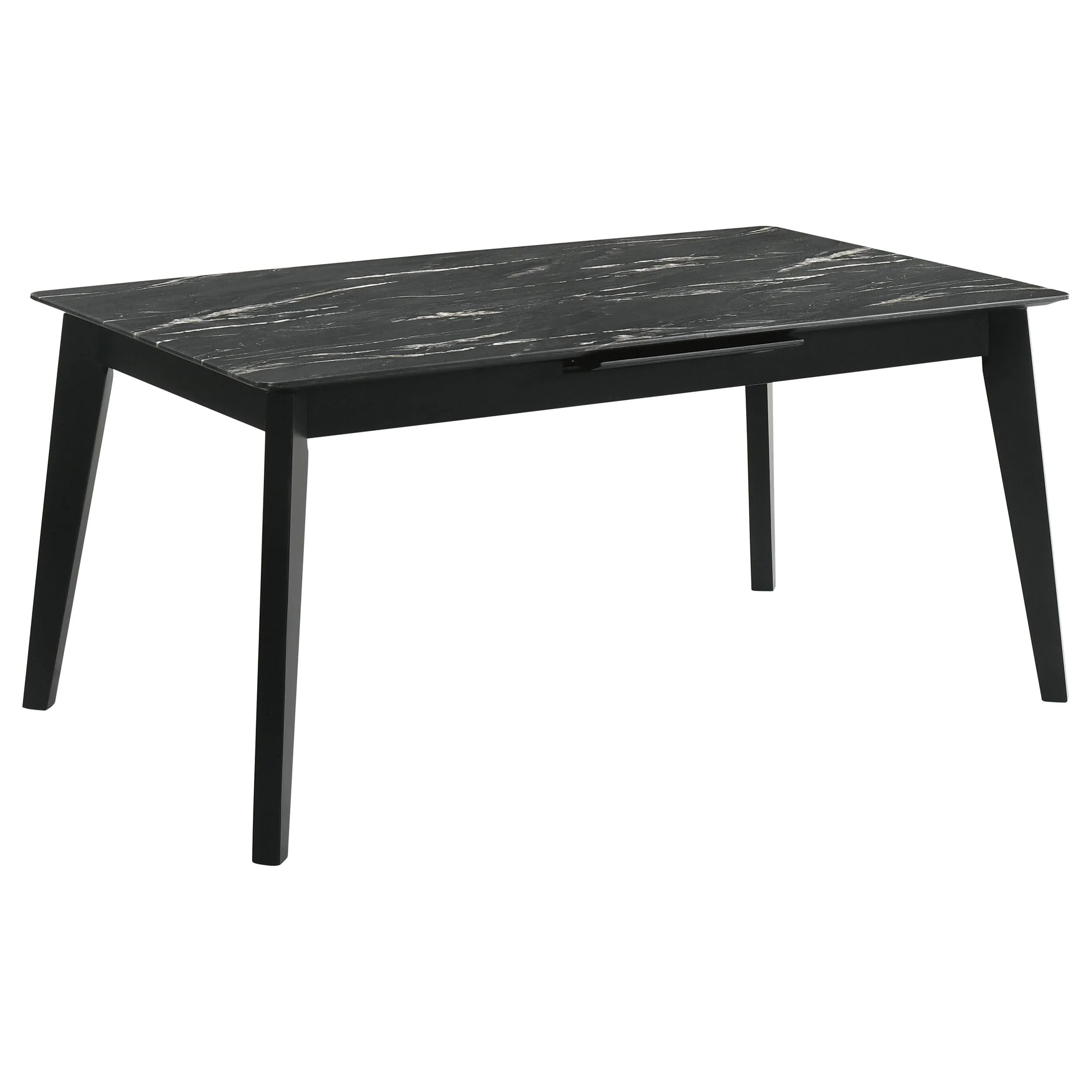 Crestmont Black 5-Piece Dining Set with Extension Leaf - Image 5