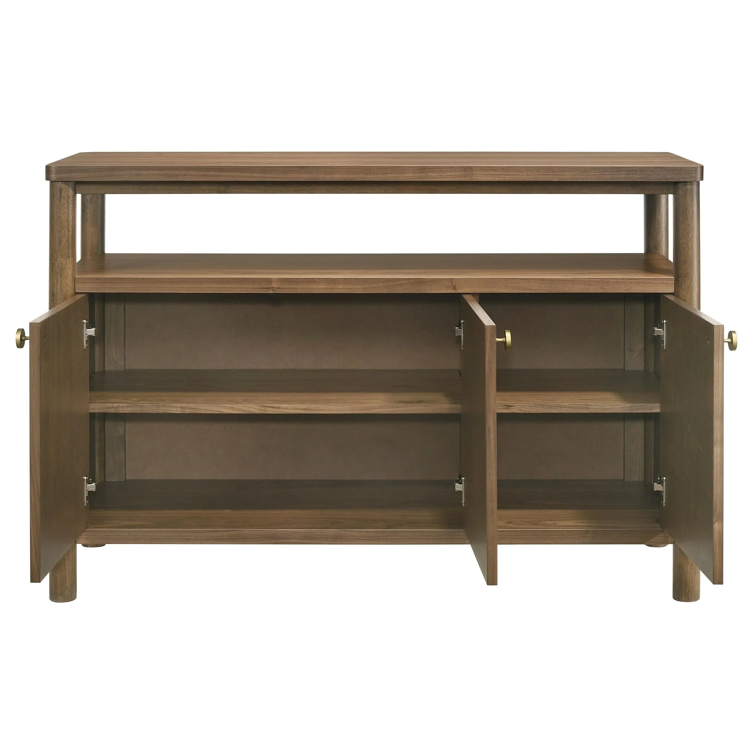 Crestmore Walnut Dining Cabinet Sideboard Buffet - Image 4