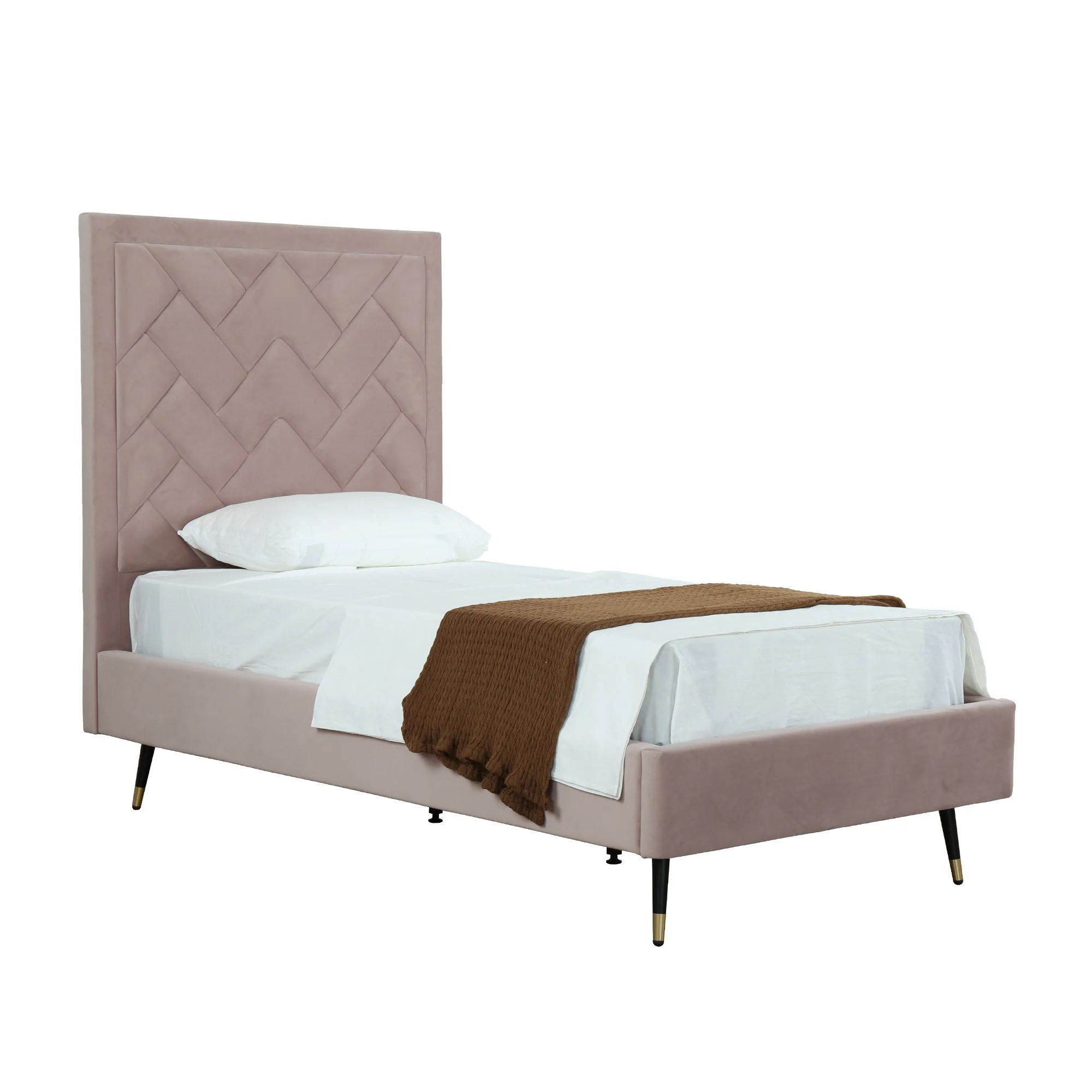 Crosby Twin-Size Bed in Blush - Image 8