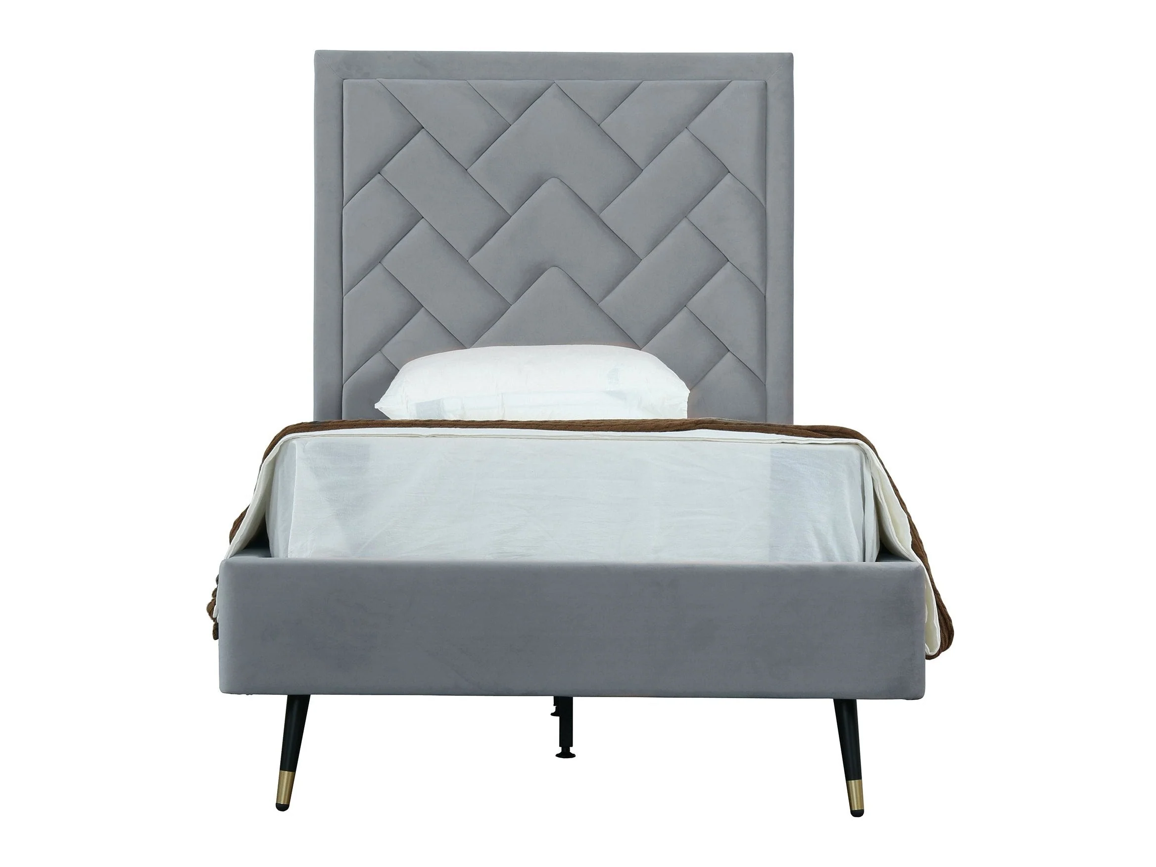 Crosby Twin-Size Bed in Grey