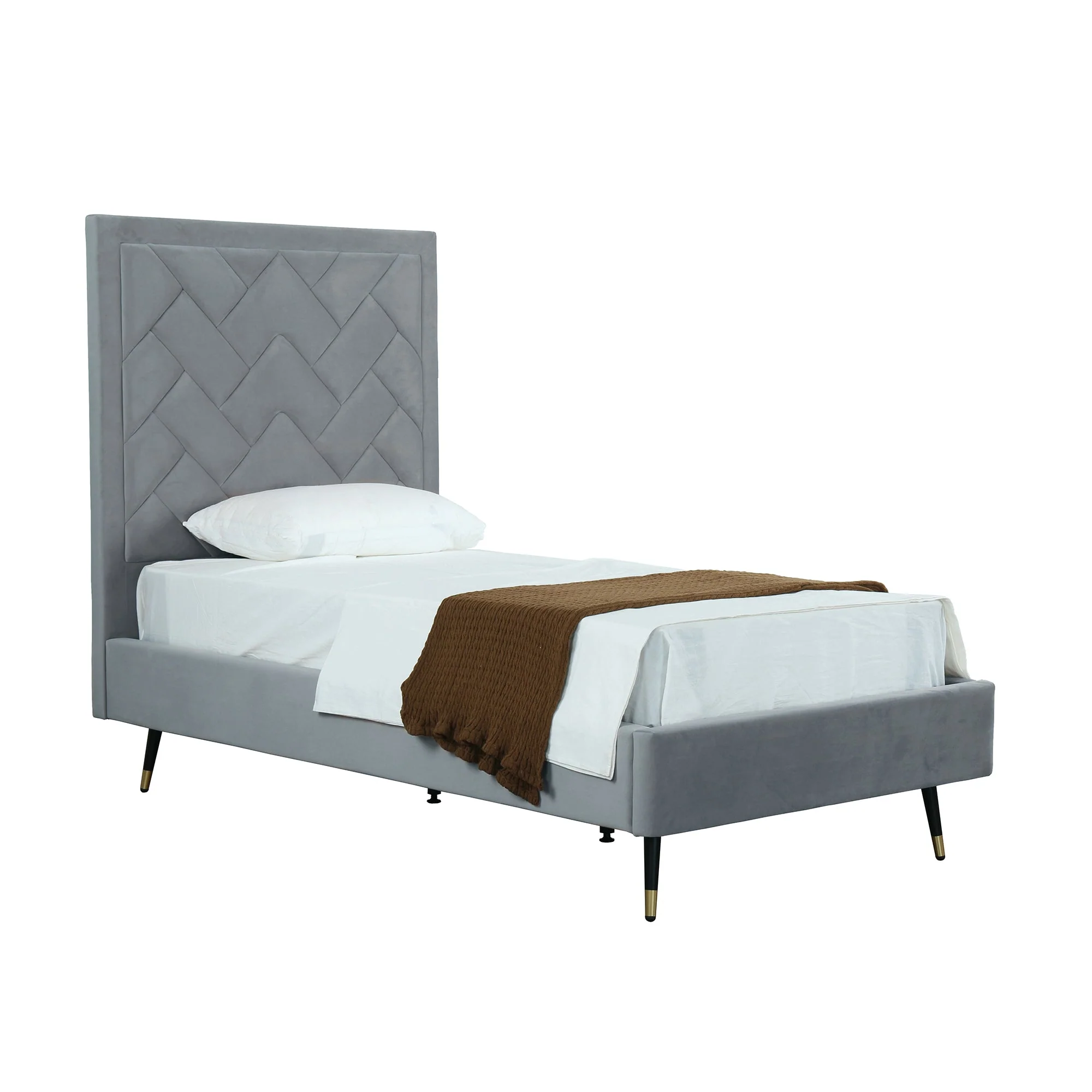 Crosby Twin-Size Bed in Grey - Image 8