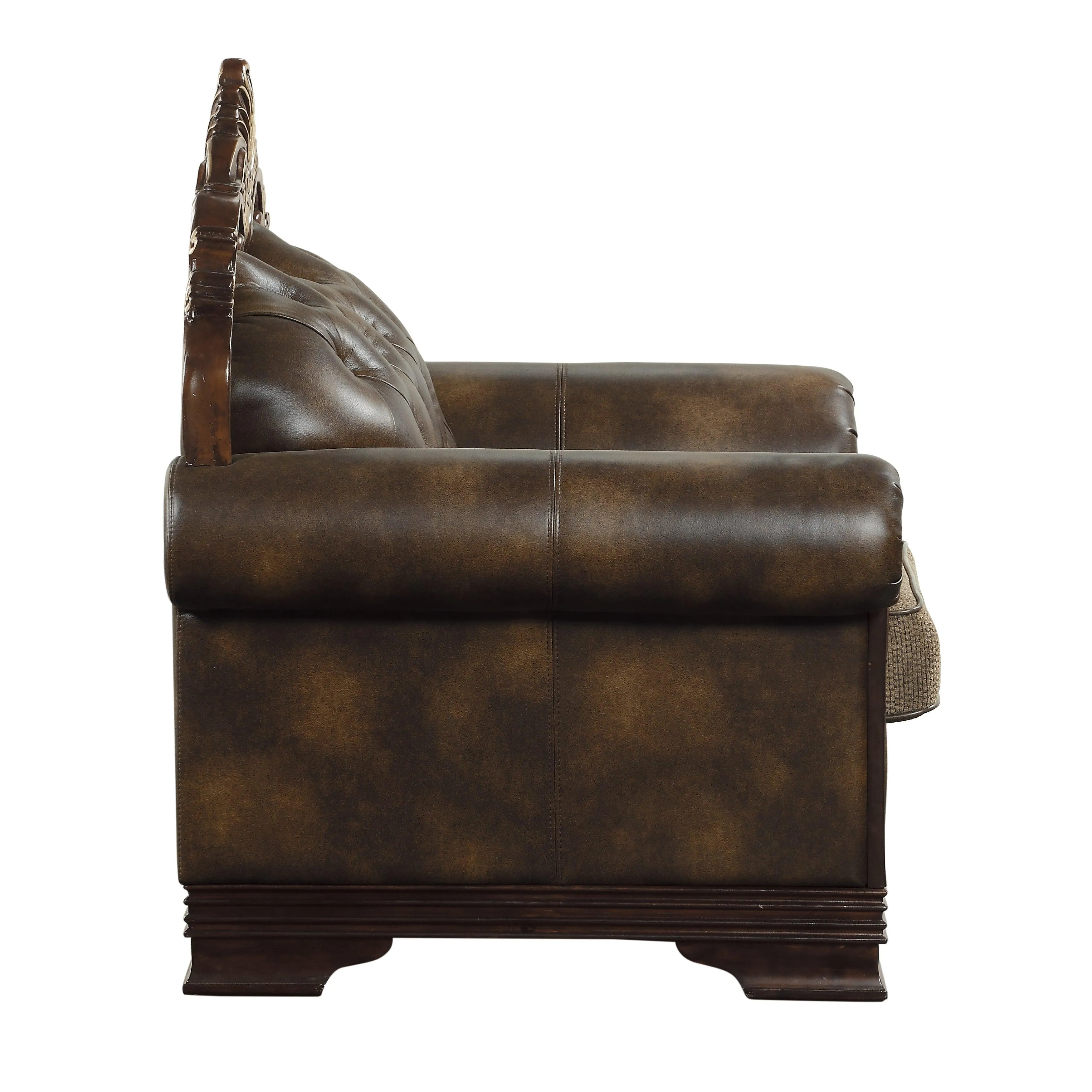 Croydon Dark Cherry Loveseat - Image 4