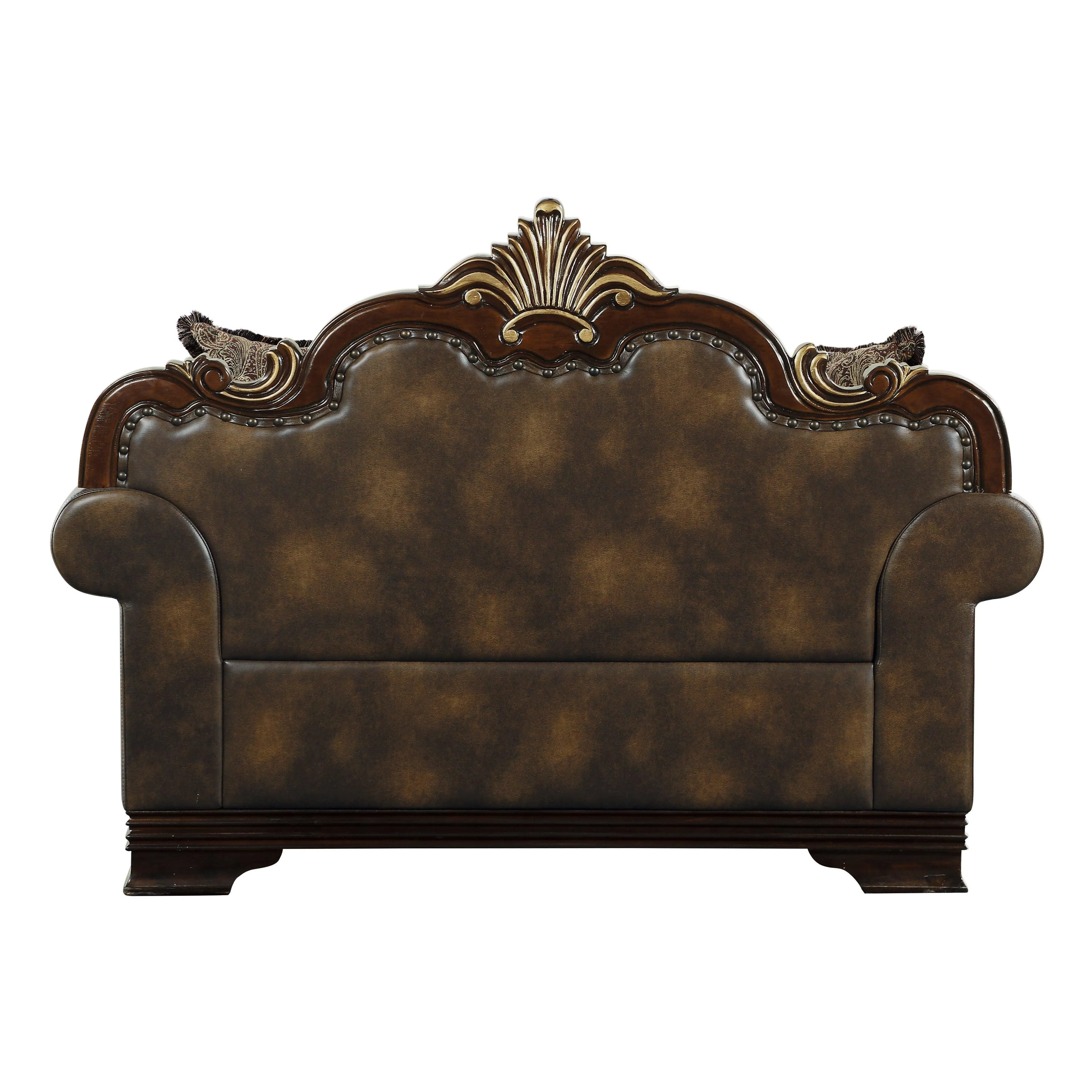 Croydon Dark Cherry Loveseat - Image 5