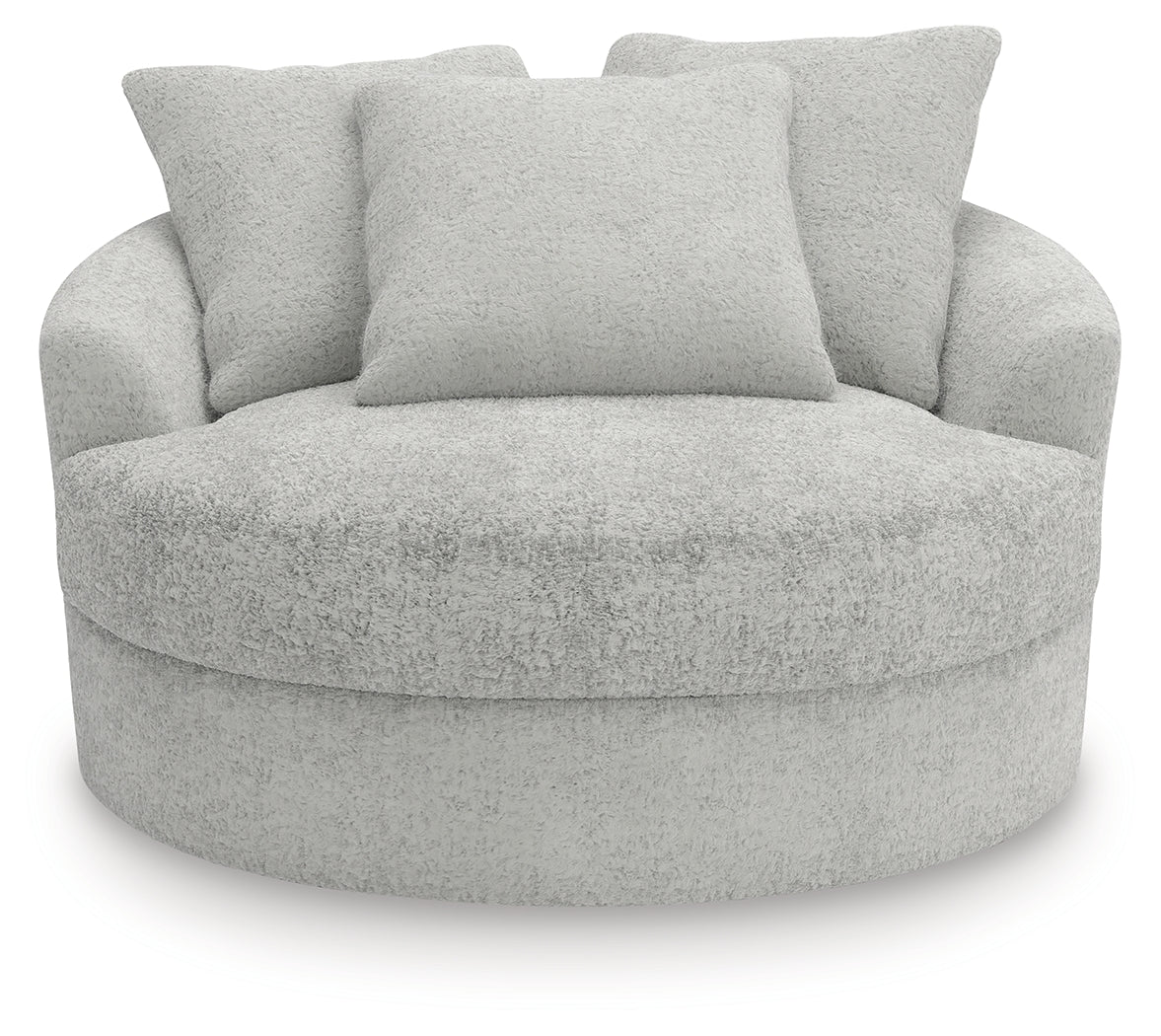 Cuddle Plush Arctic Oversized Swivel Accent Chair - Image 3