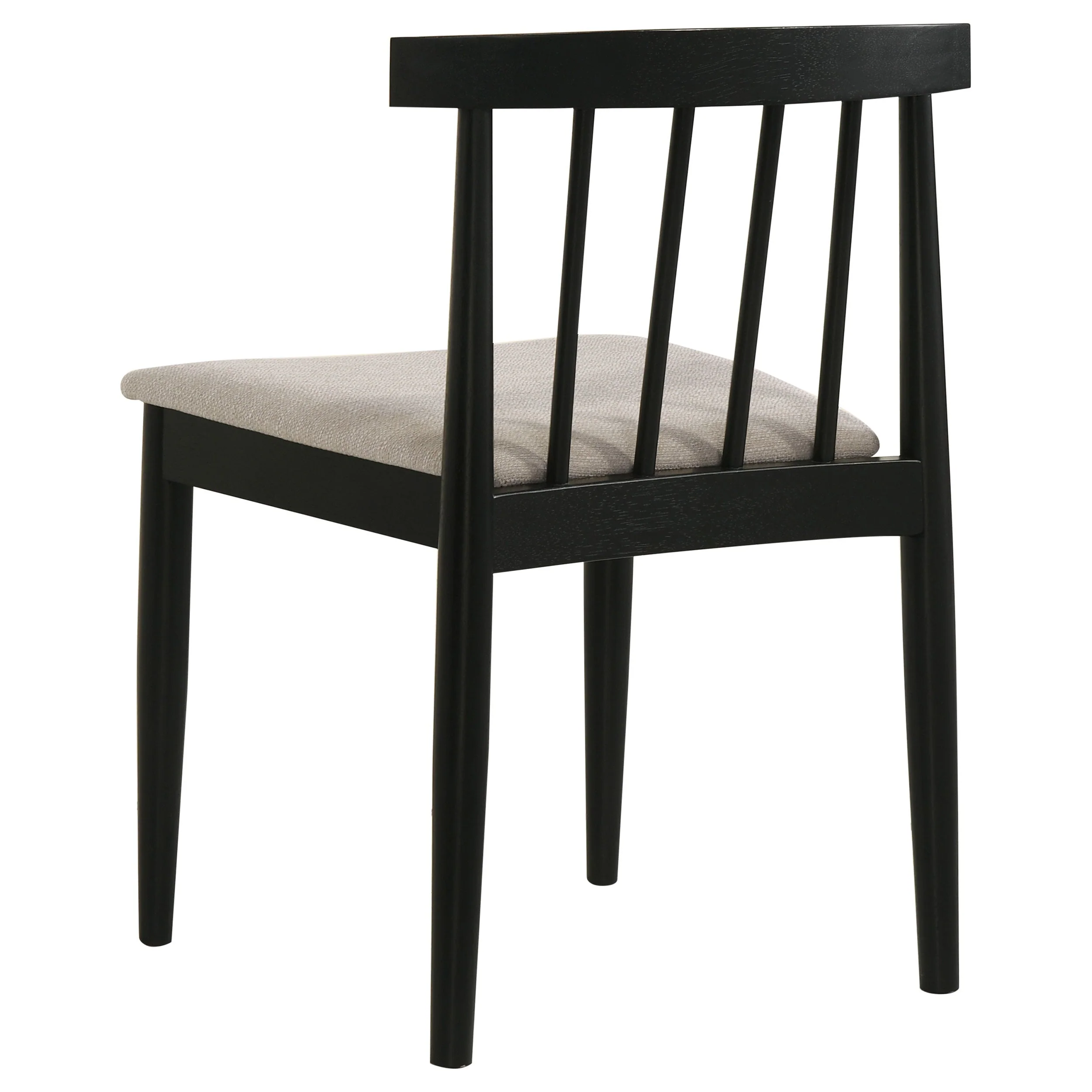 Cullen Black/Wheat Dining Side Chair Upholstered Seat (Set of 2) - Image 6