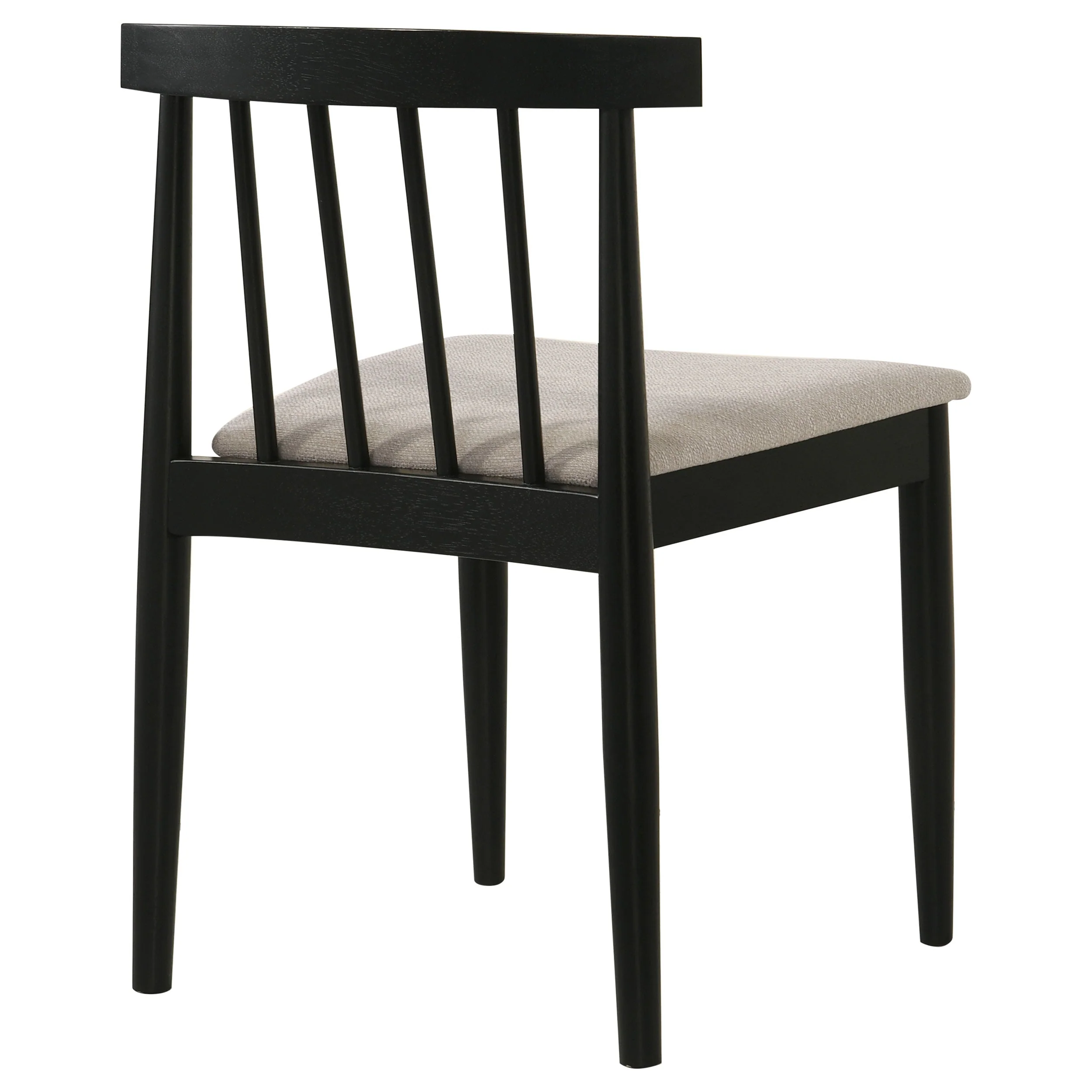 Cullen Black/Wheat Dining Side Chair Upholstered Seat (Set of 2) - Image 7