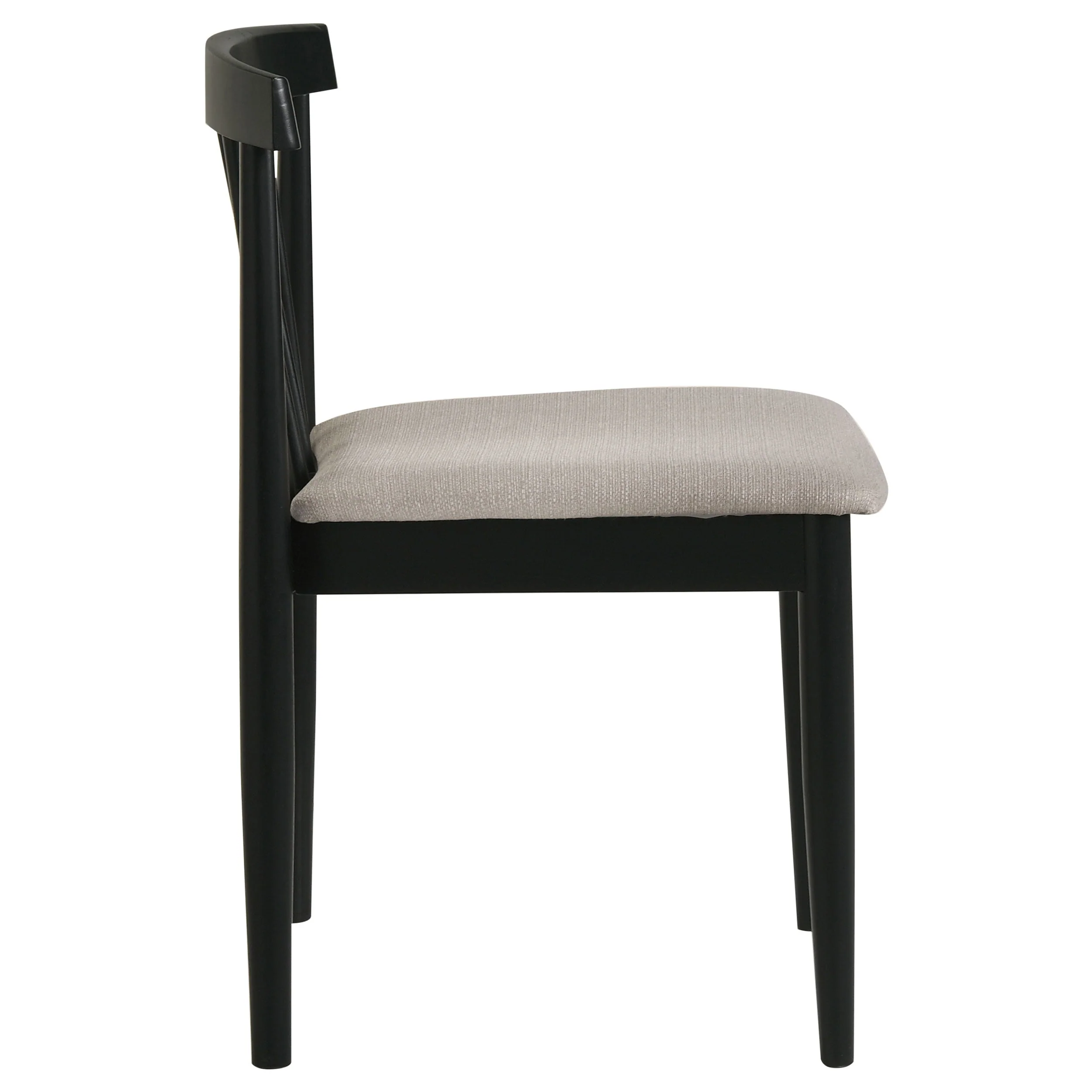 Cullen Black/Wheat Dining Side Chair Upholstered Seat (Set of 2) - Image 8