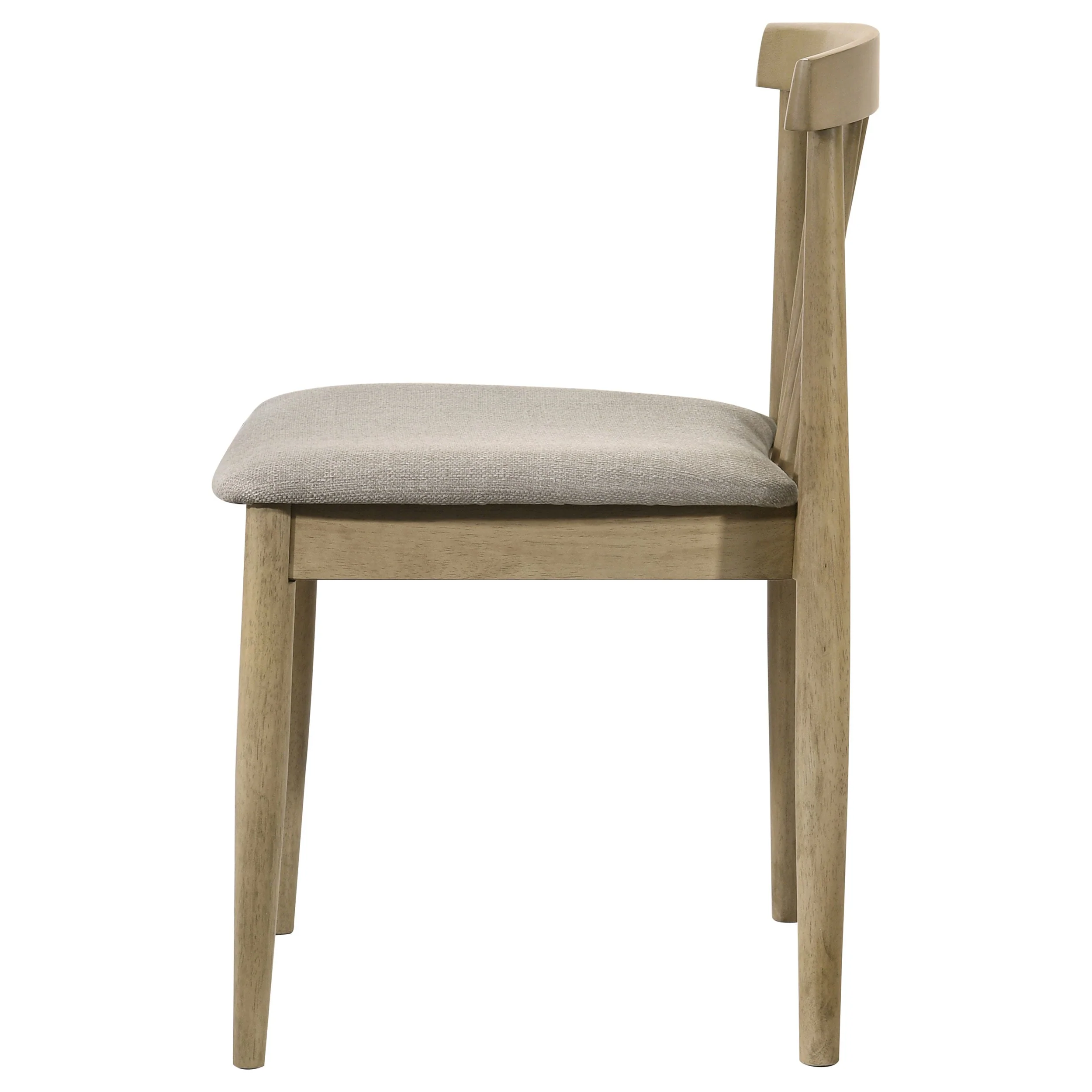 Cullen Natural Oak/Wheat Dining Side Chair Upholstered Seat (Set of 2) - Image 6