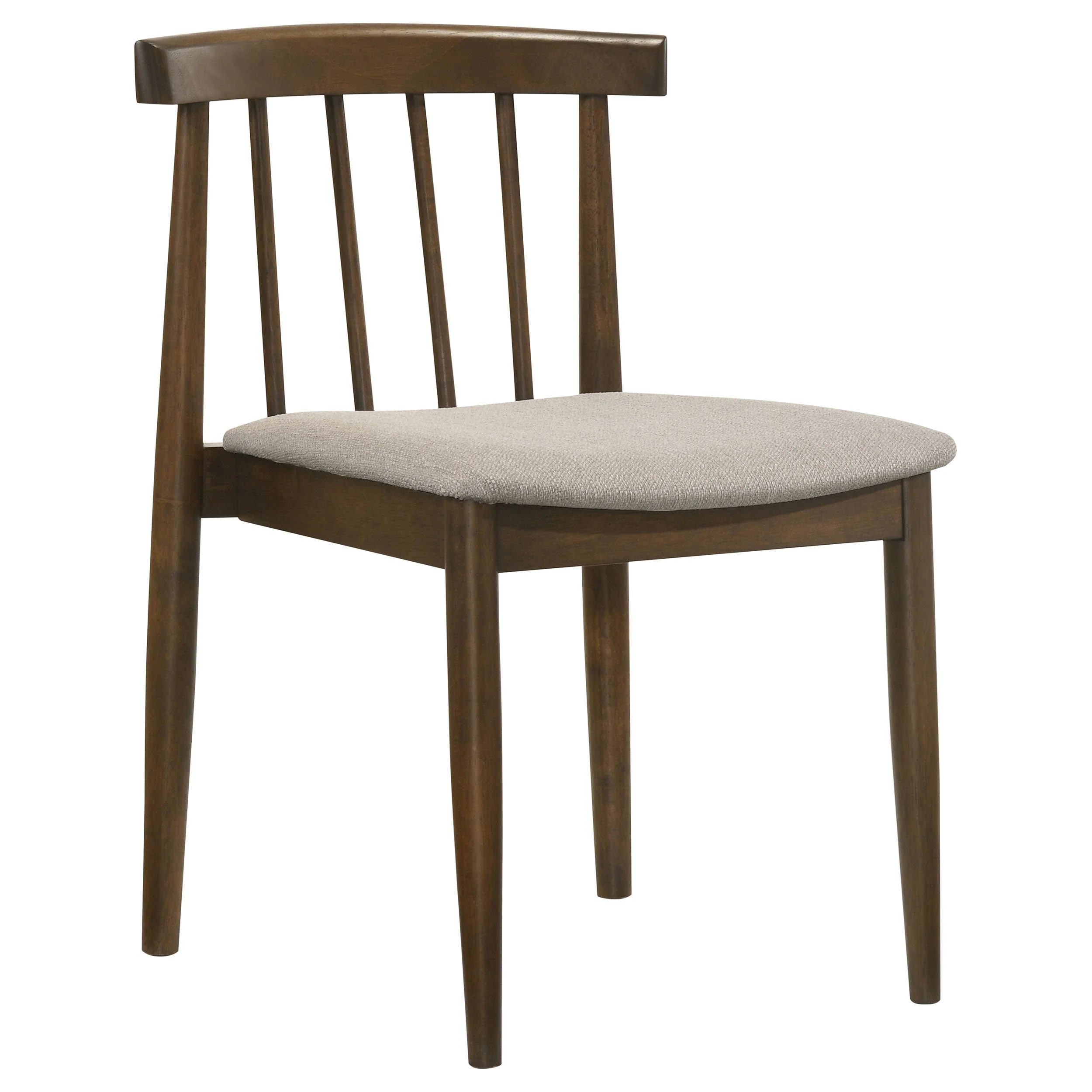 Cullen Walnut/Wheat Dining Side Chair Upholstered Seat (Set of 2) - Image 3