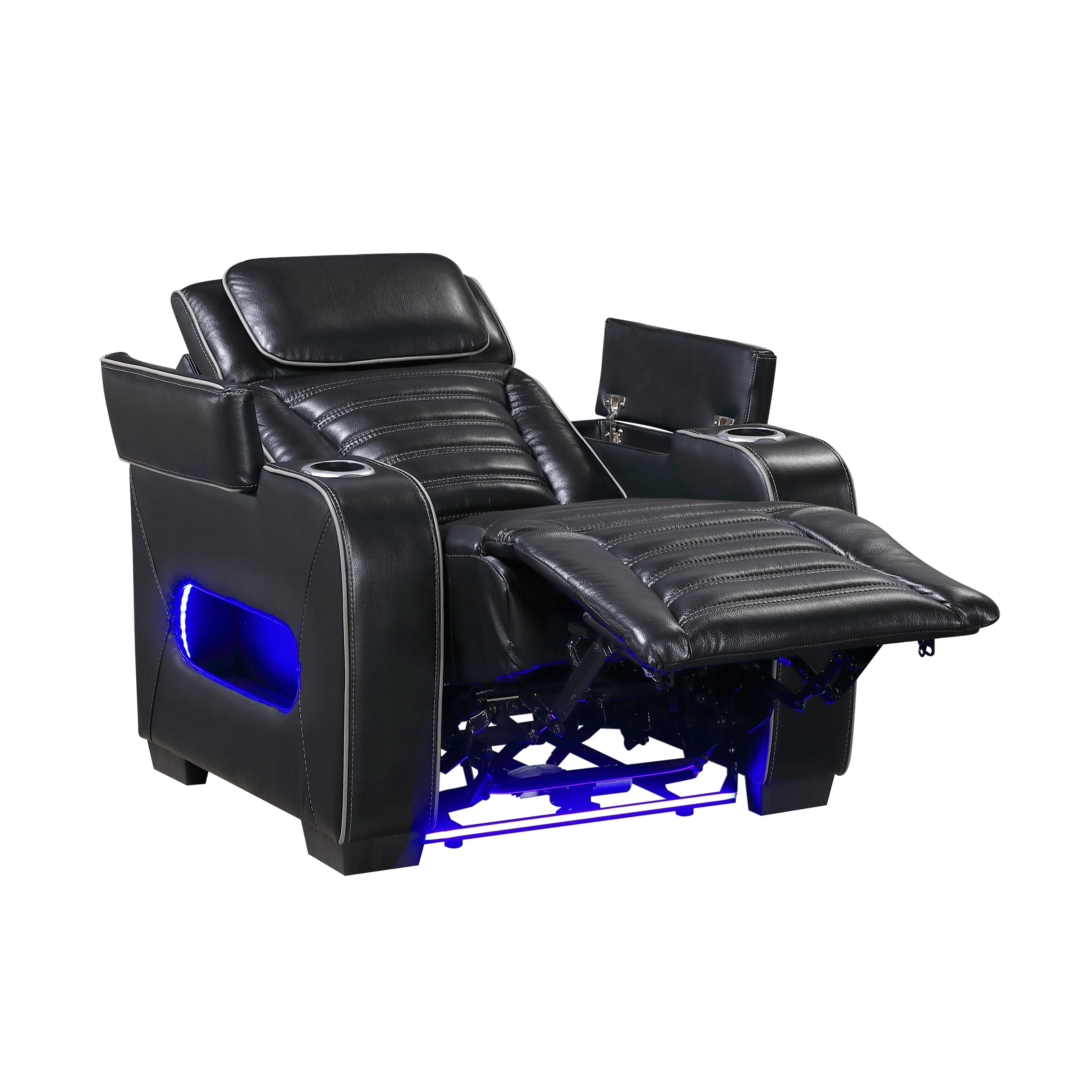 Cyber Black Power Reclining Chair with Power Headrest - Image 10