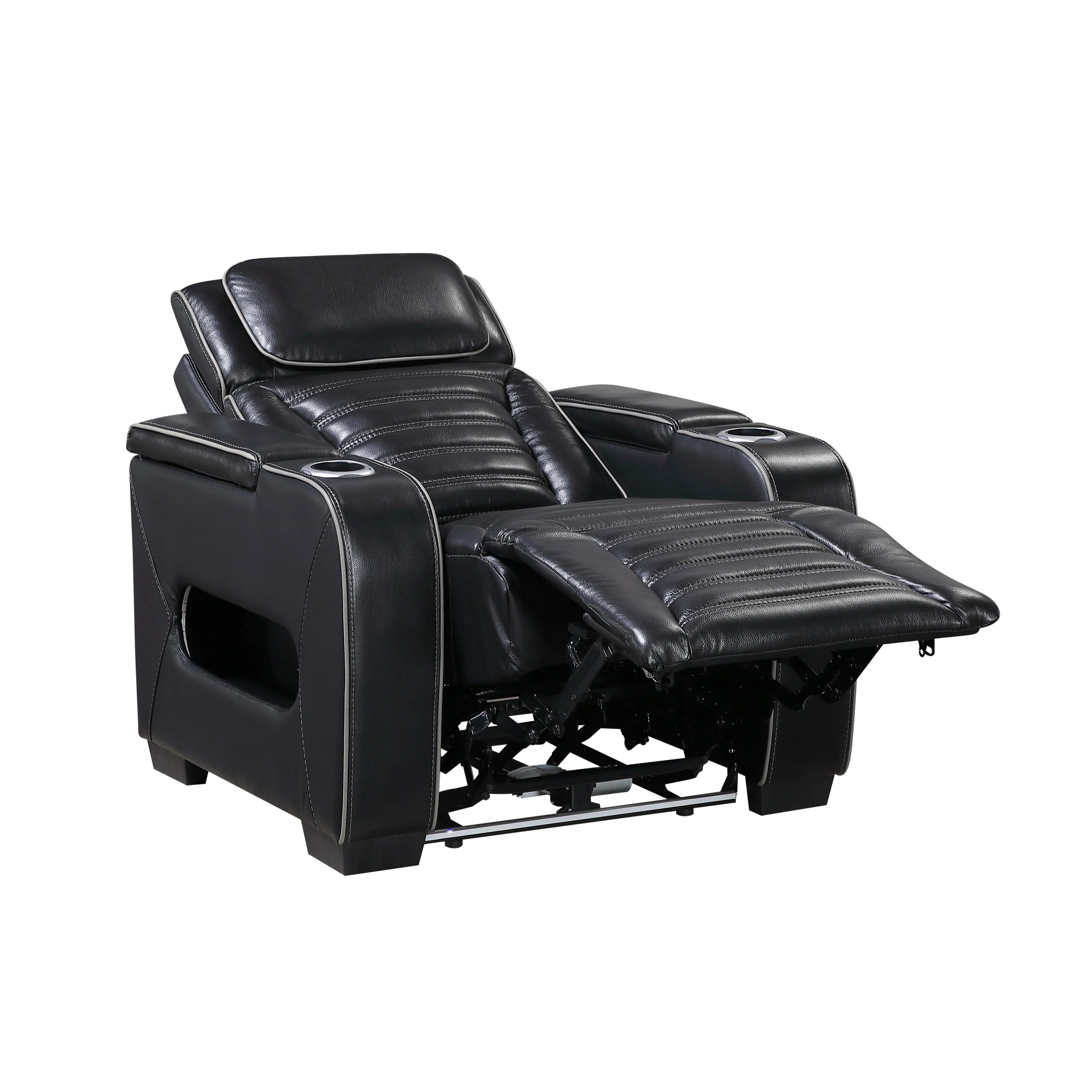 Cyber Black Power Reclining Chair with Power Headrest - Image 9